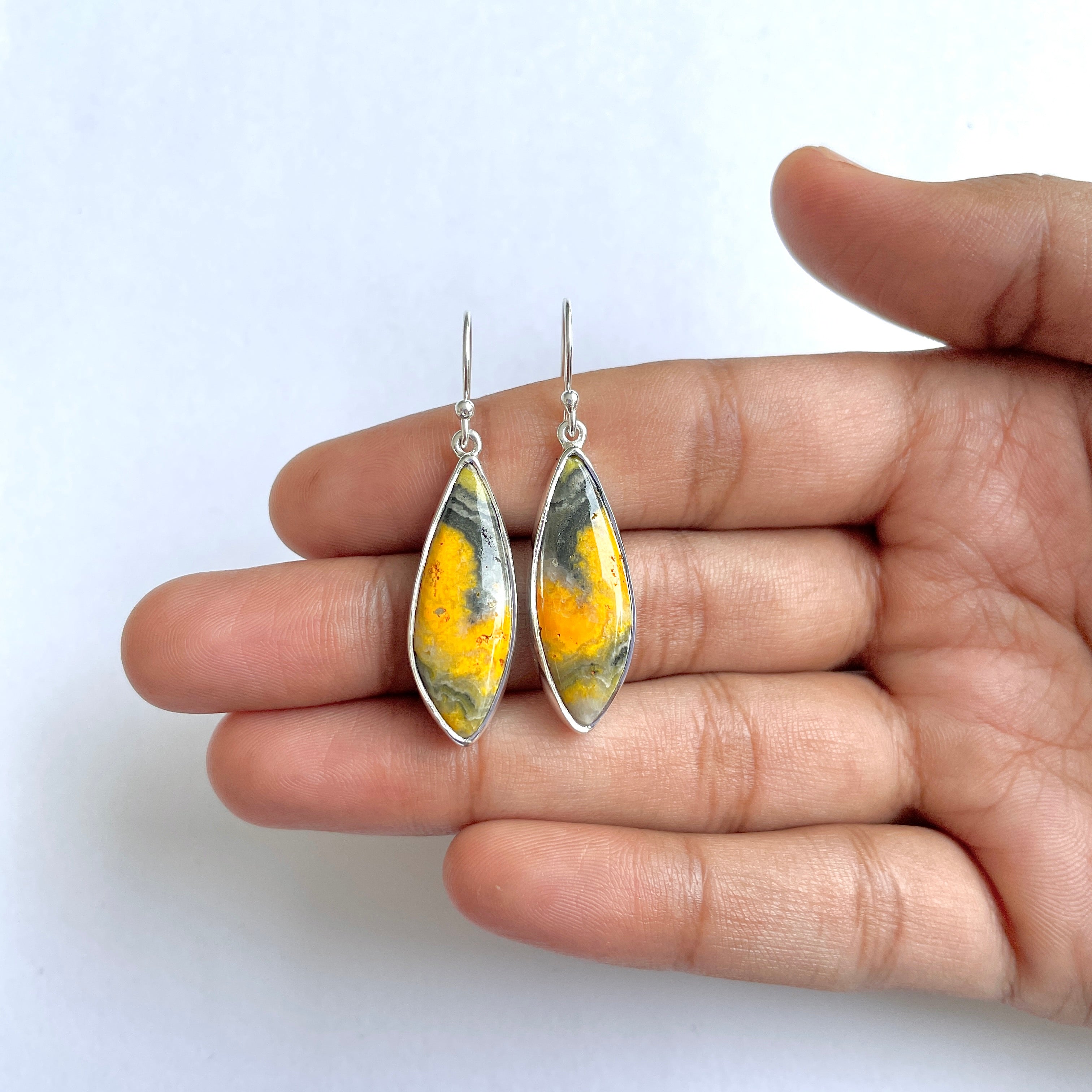 Bumble bee Jasper Earring-(BBJ-3-51)