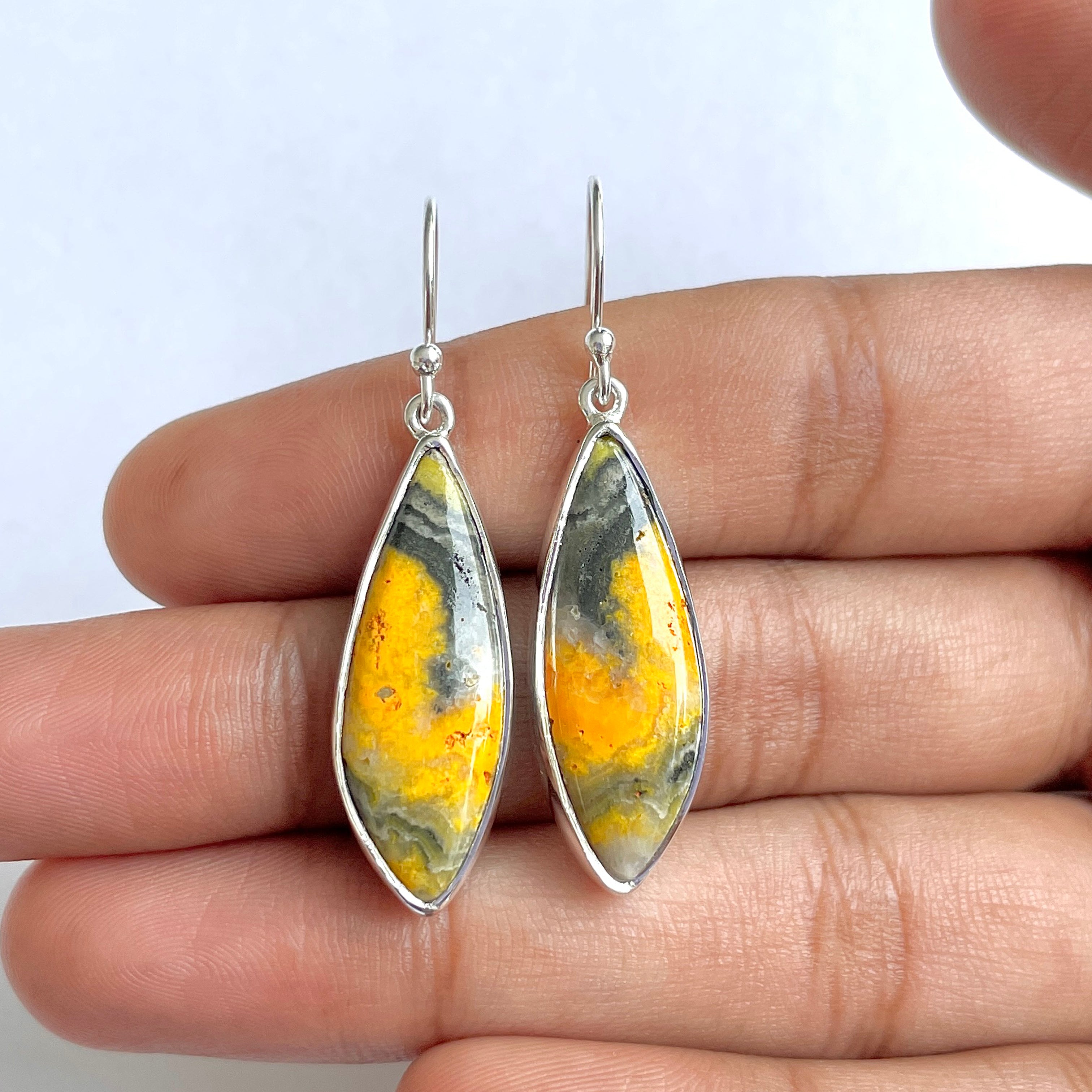 Bumble bee Jasper Earring-(BBJ-3-51)