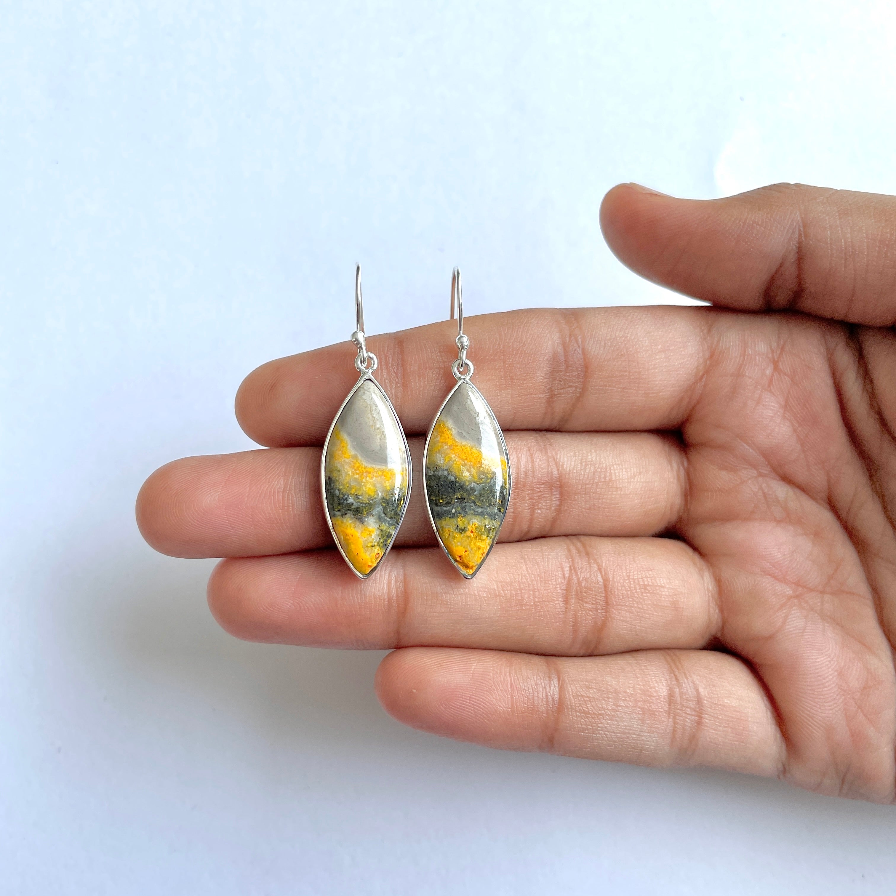 Bumble bee Jasper Earring-(BBJ-3-52)