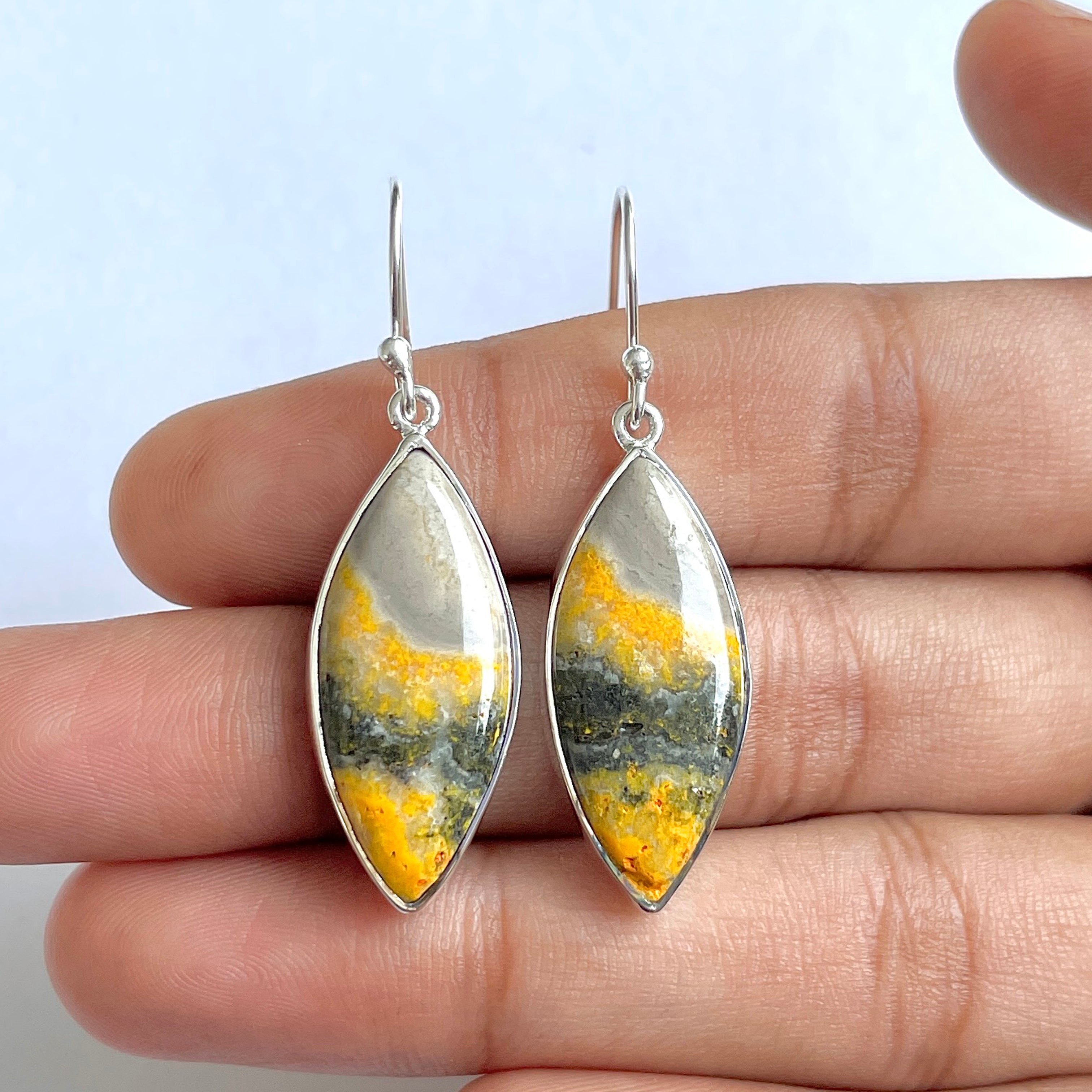 Bumble bee Jasper Earring-(BBJ-3-52)