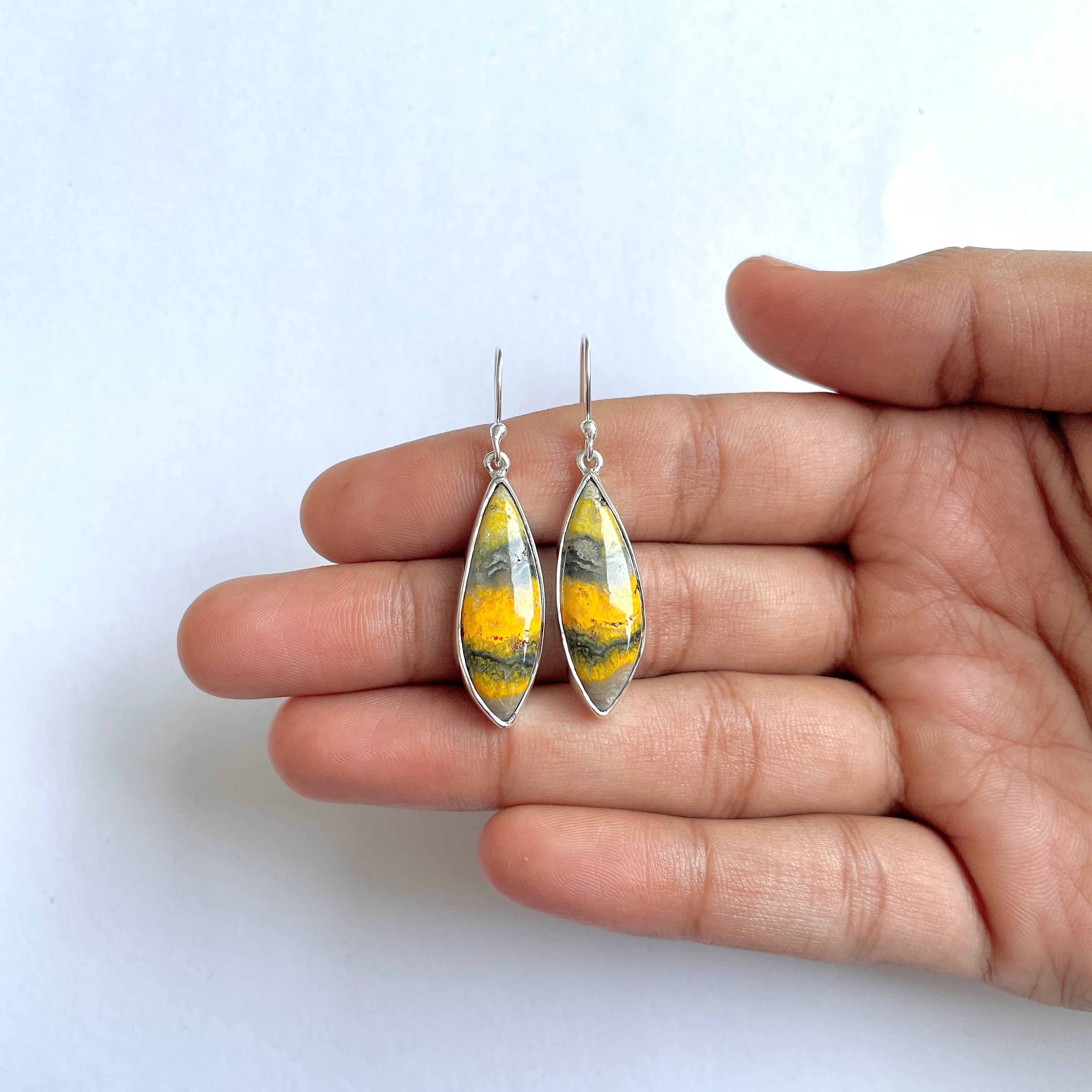 Bumble bee Jasper Earring-(BBJ-3-53)