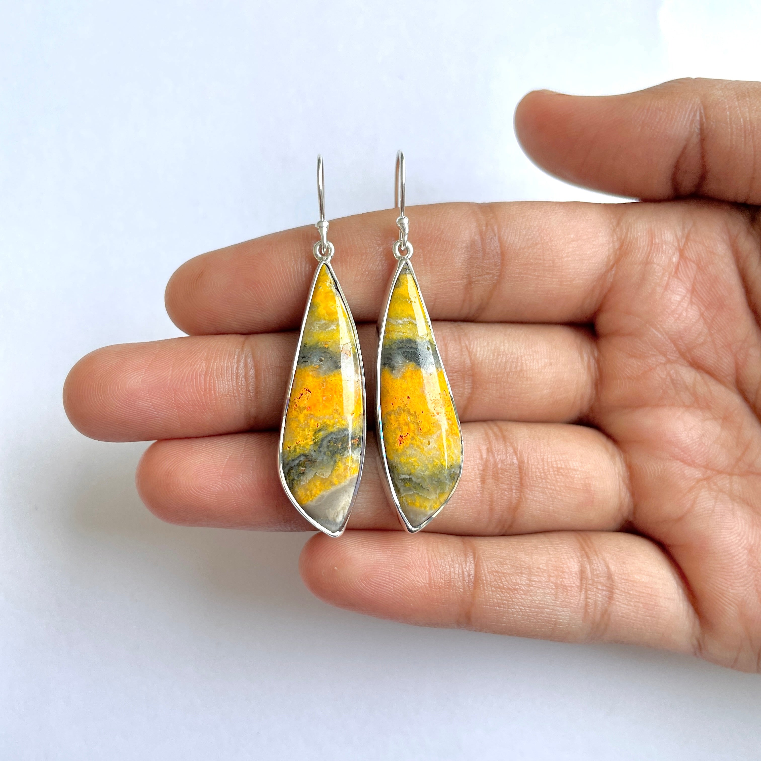 Bumble bee Jasper Earring-(BBJ-3-54)