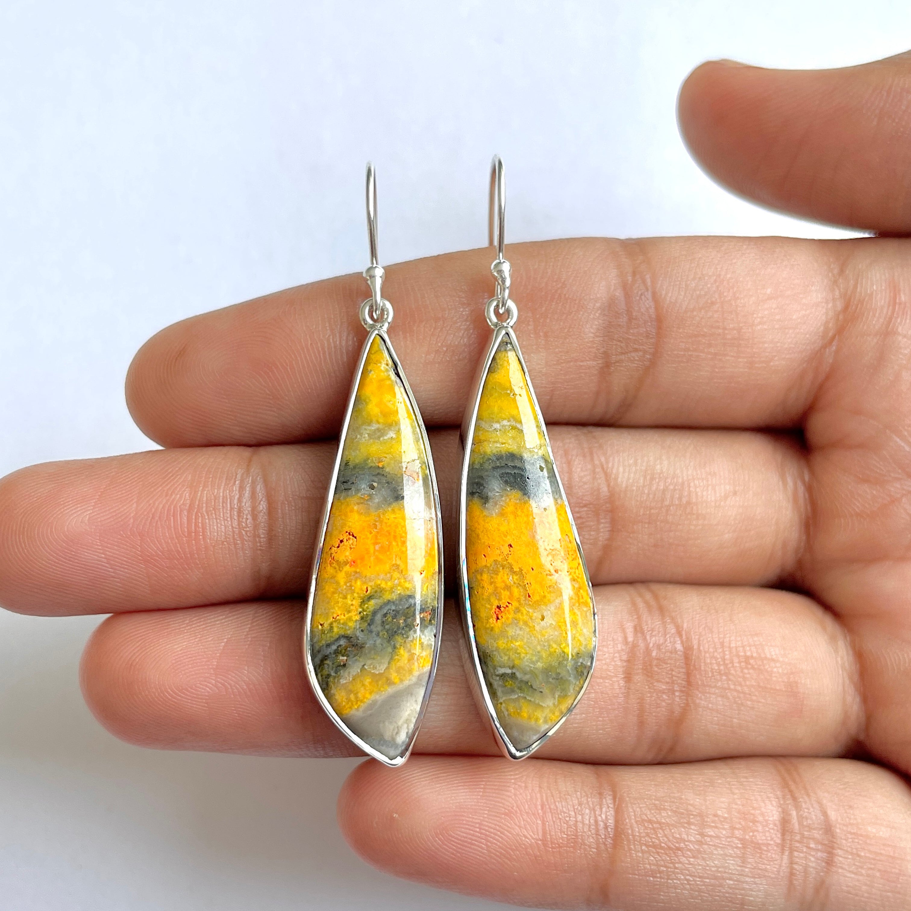 Bumble bee Jasper Earring-(BBJ-3-54)