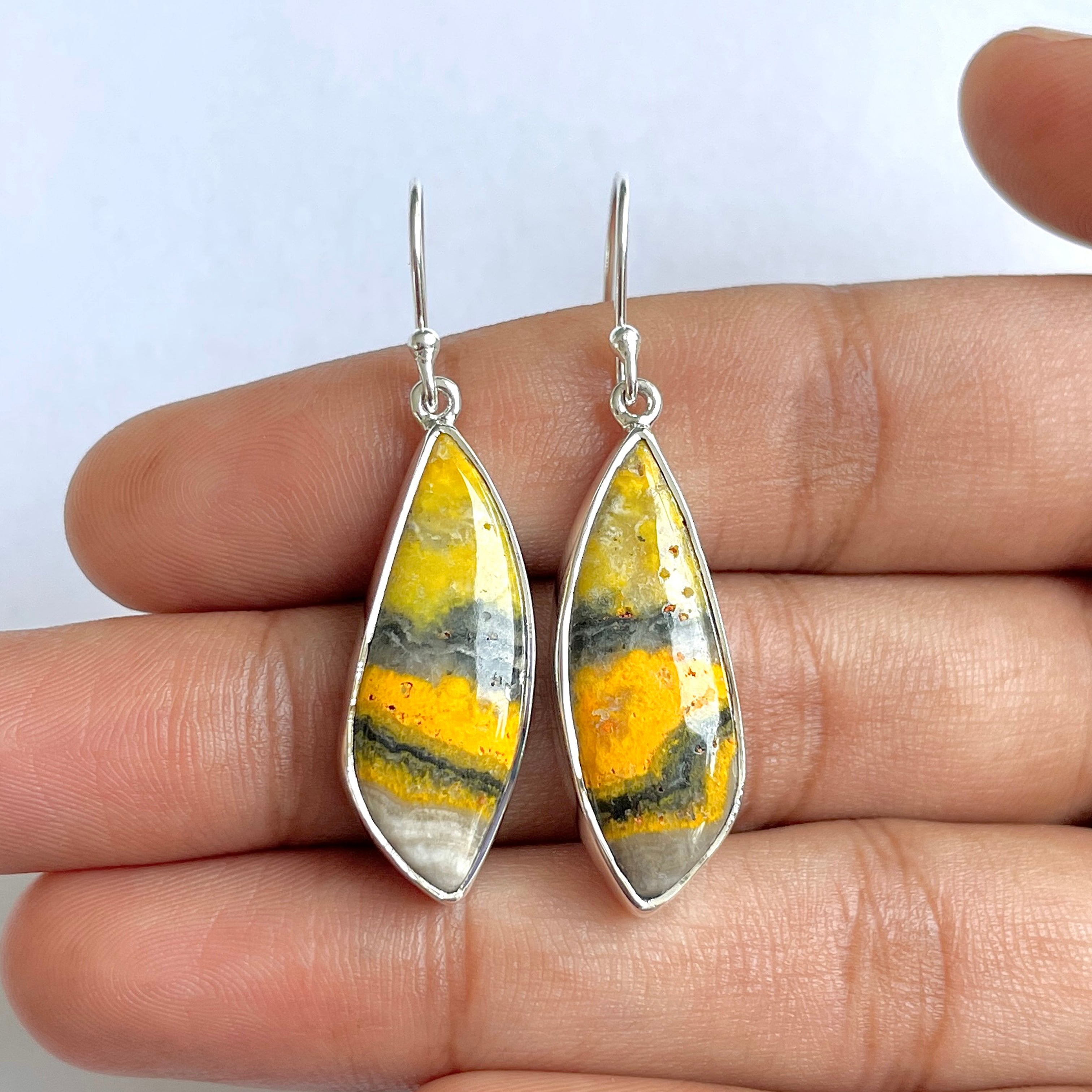 Bumble bee Jasper Earring-(BBJ-3-55)