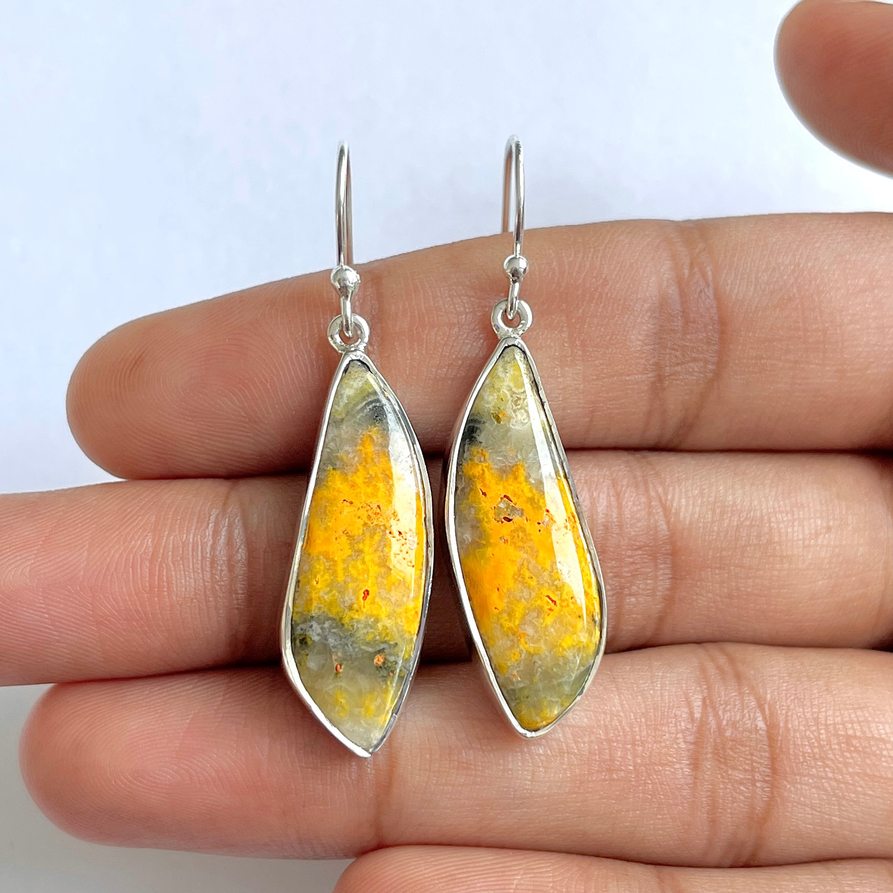 Bumble bee Jasper Earring-(BBJ-3-56)