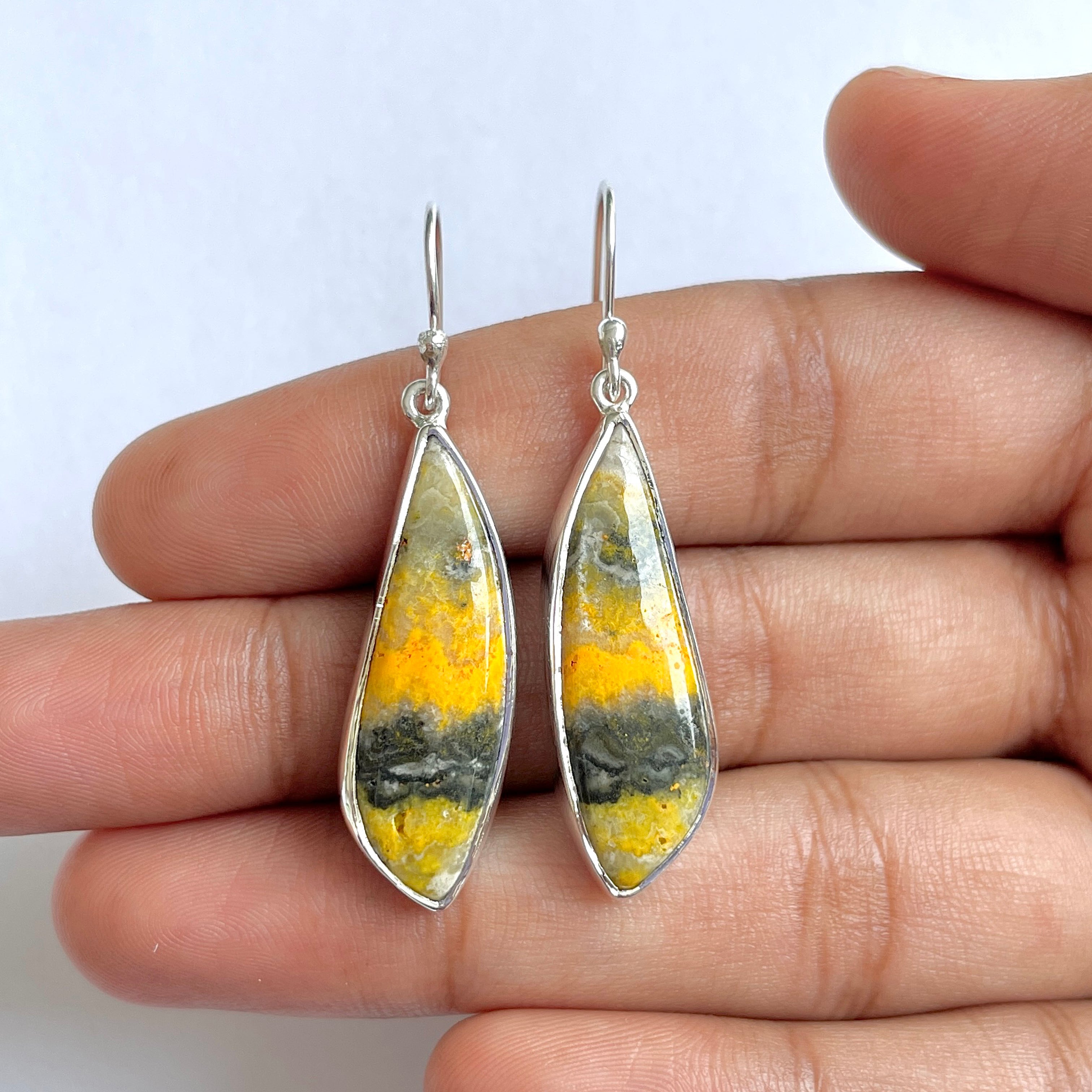 Bumble bee Jasper Earring-(BBJ-3-58)