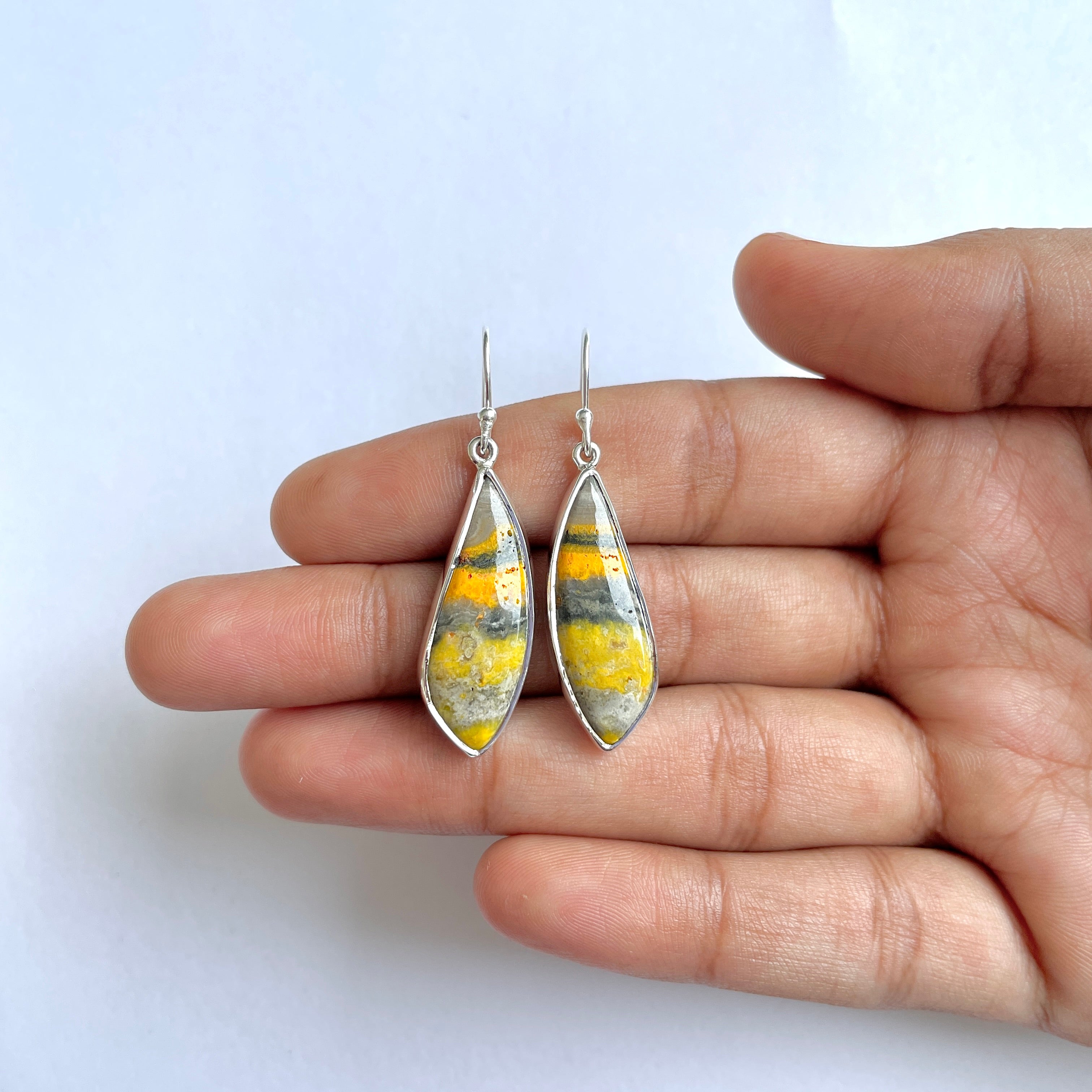 Bumble bee Jasper Earring-(BBJ-3-59)