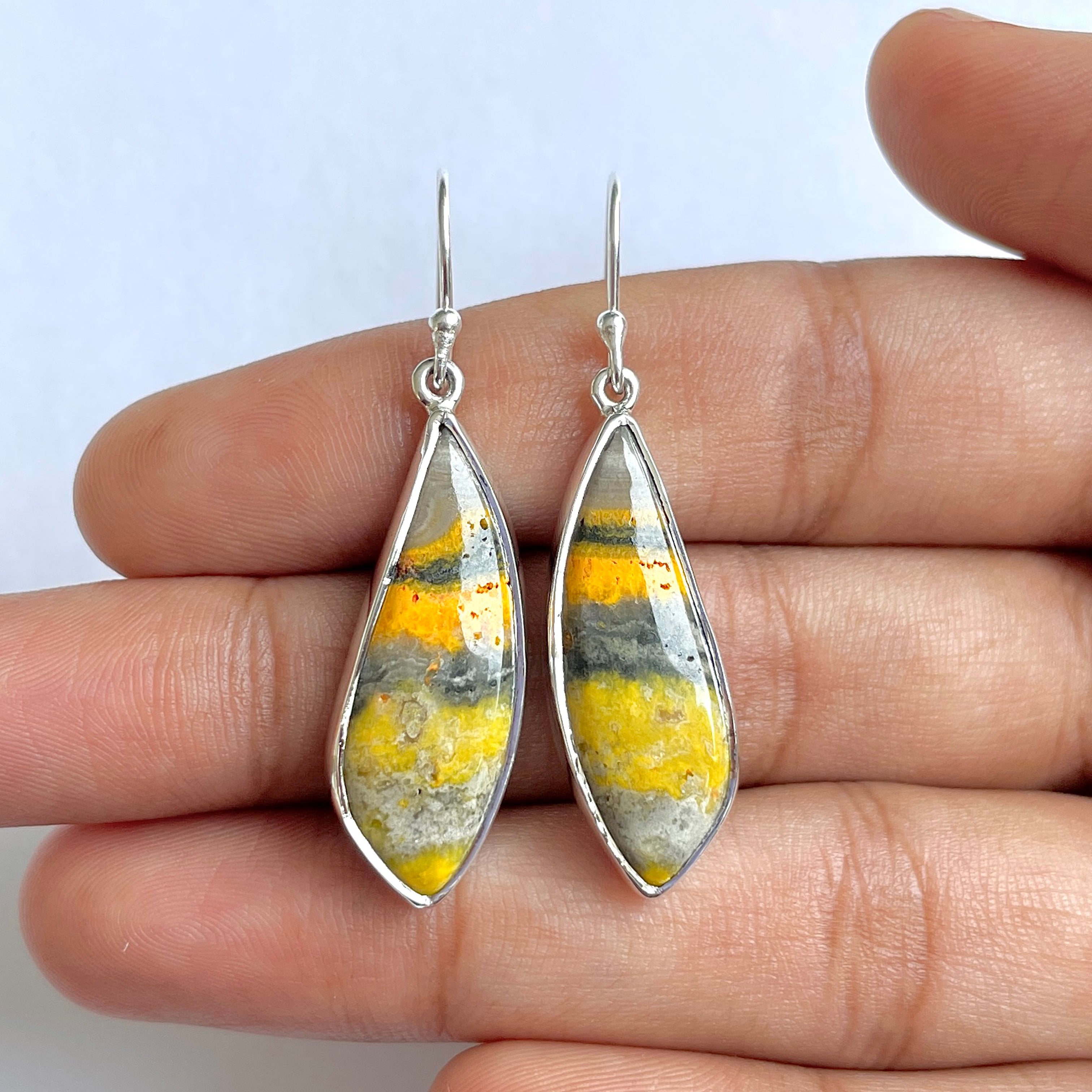 Bumble bee Jasper Earring-(BBJ-3-59)