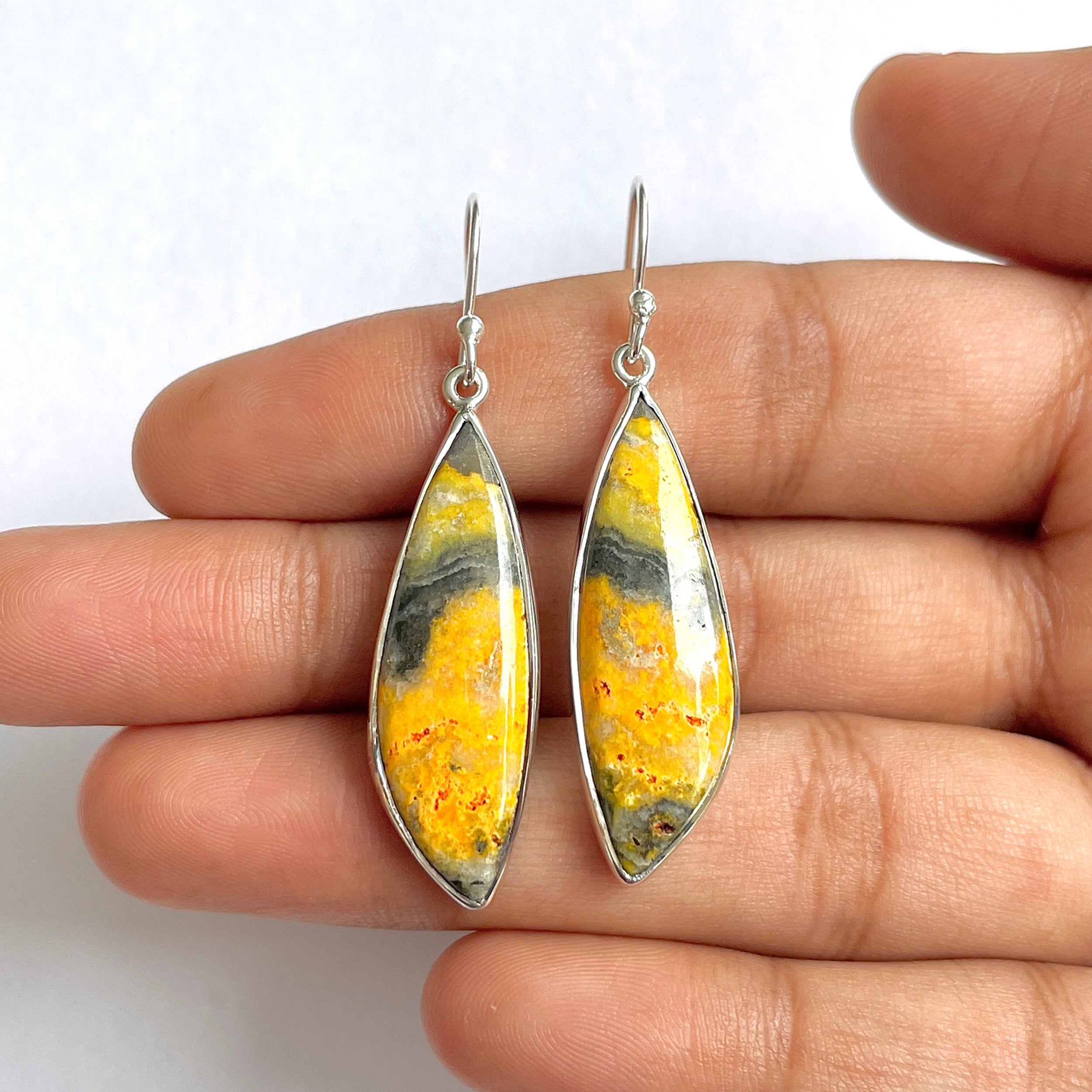 Bumble bee Jasper Earring-(BBJ-3-6)