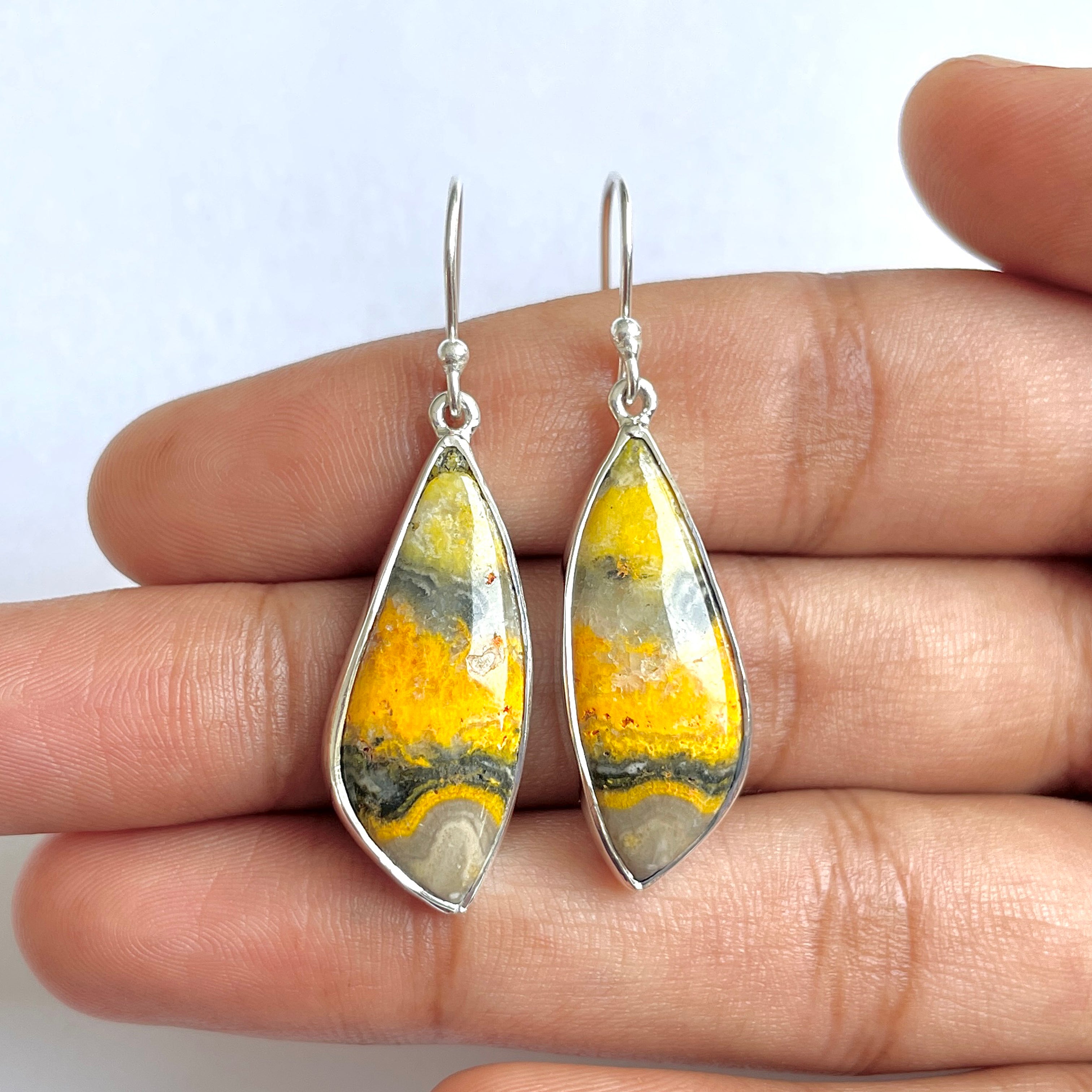 Bumble bee Jasper Earring-(BBJ-3-64)