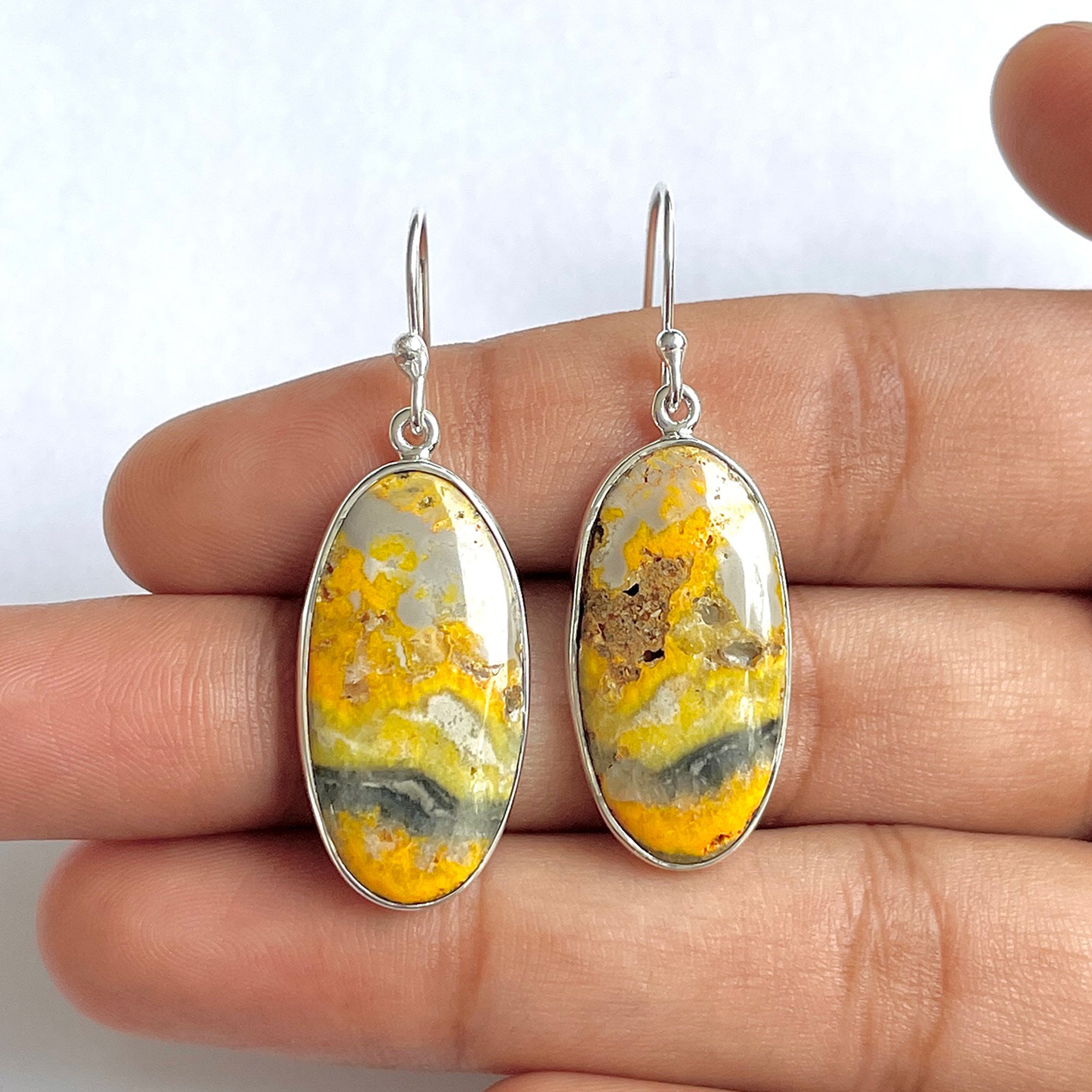 Bumble bee Jasper Earring-(BBJ-3-8)