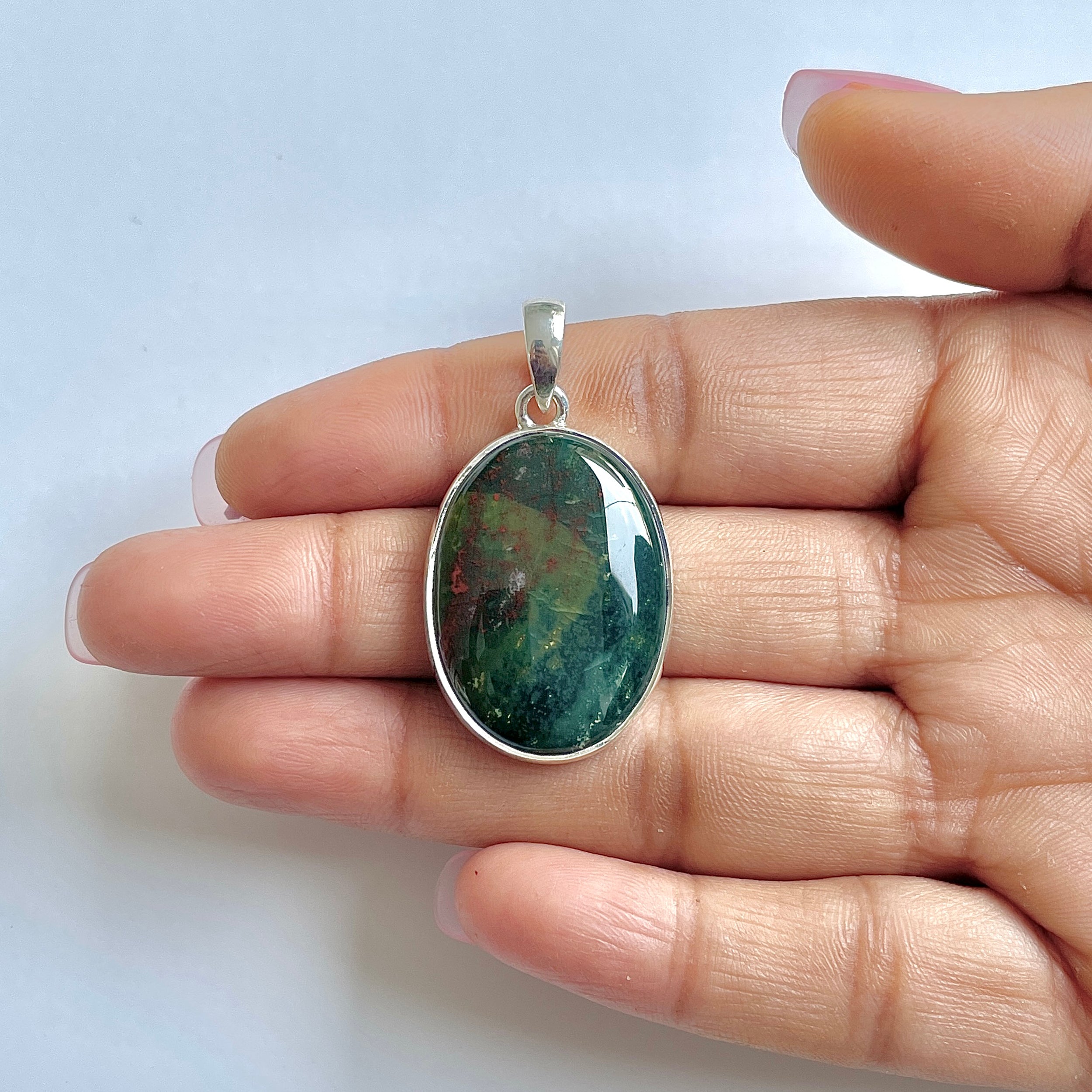 Blood stone Pendant-(BDS-1-1)