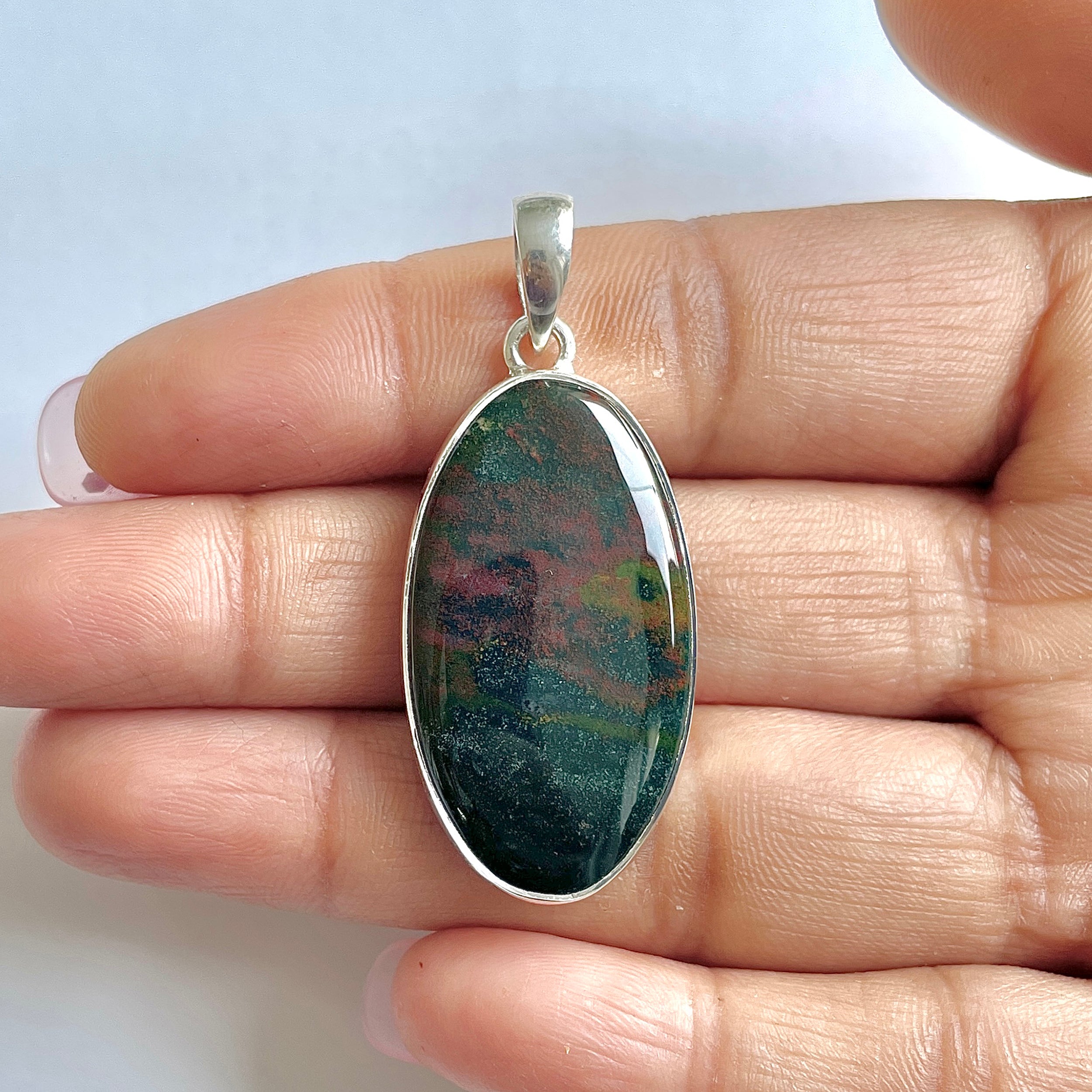 Blood stone Pendant-(BDS-1-10)