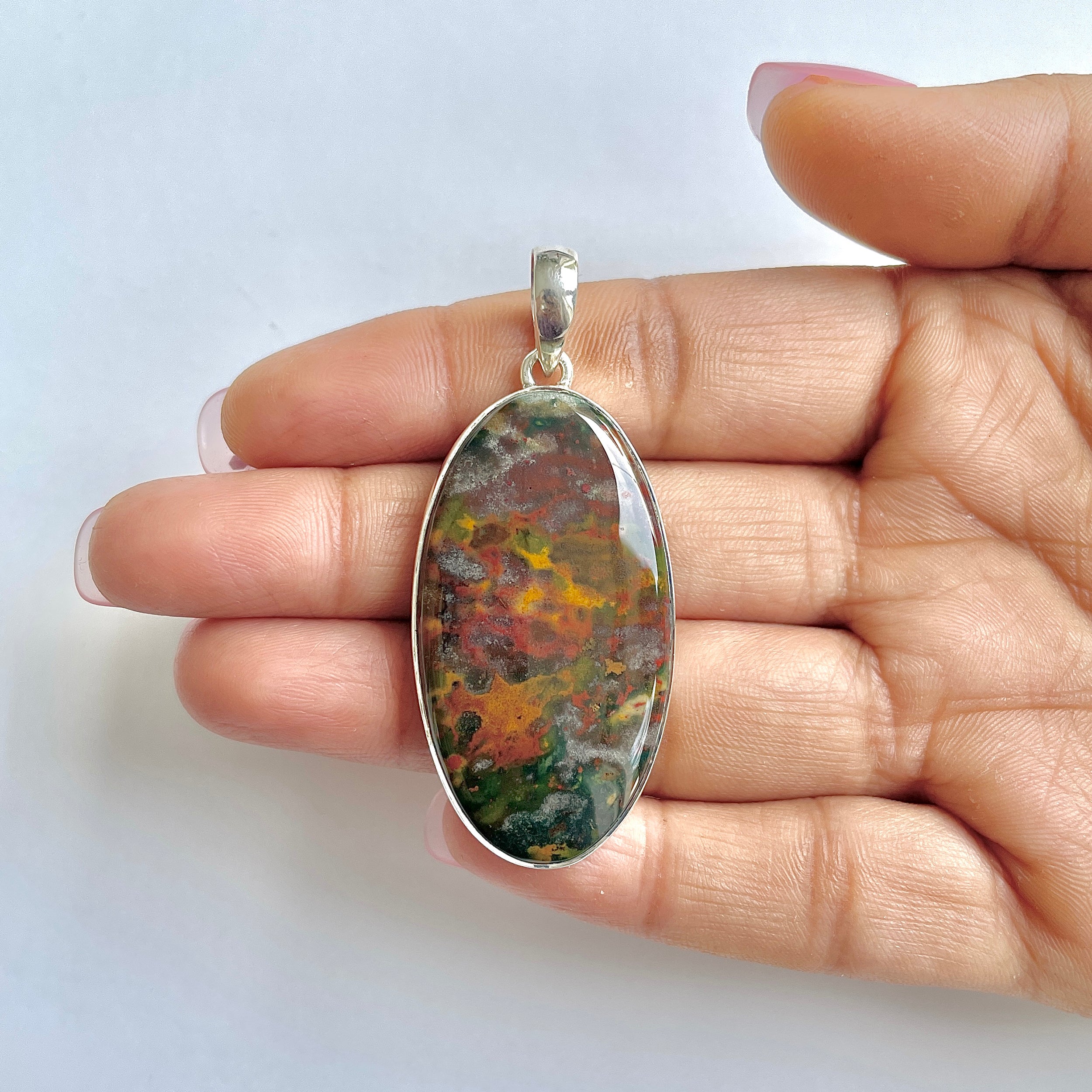 Blood stone Pendant-(BDS-1-11)