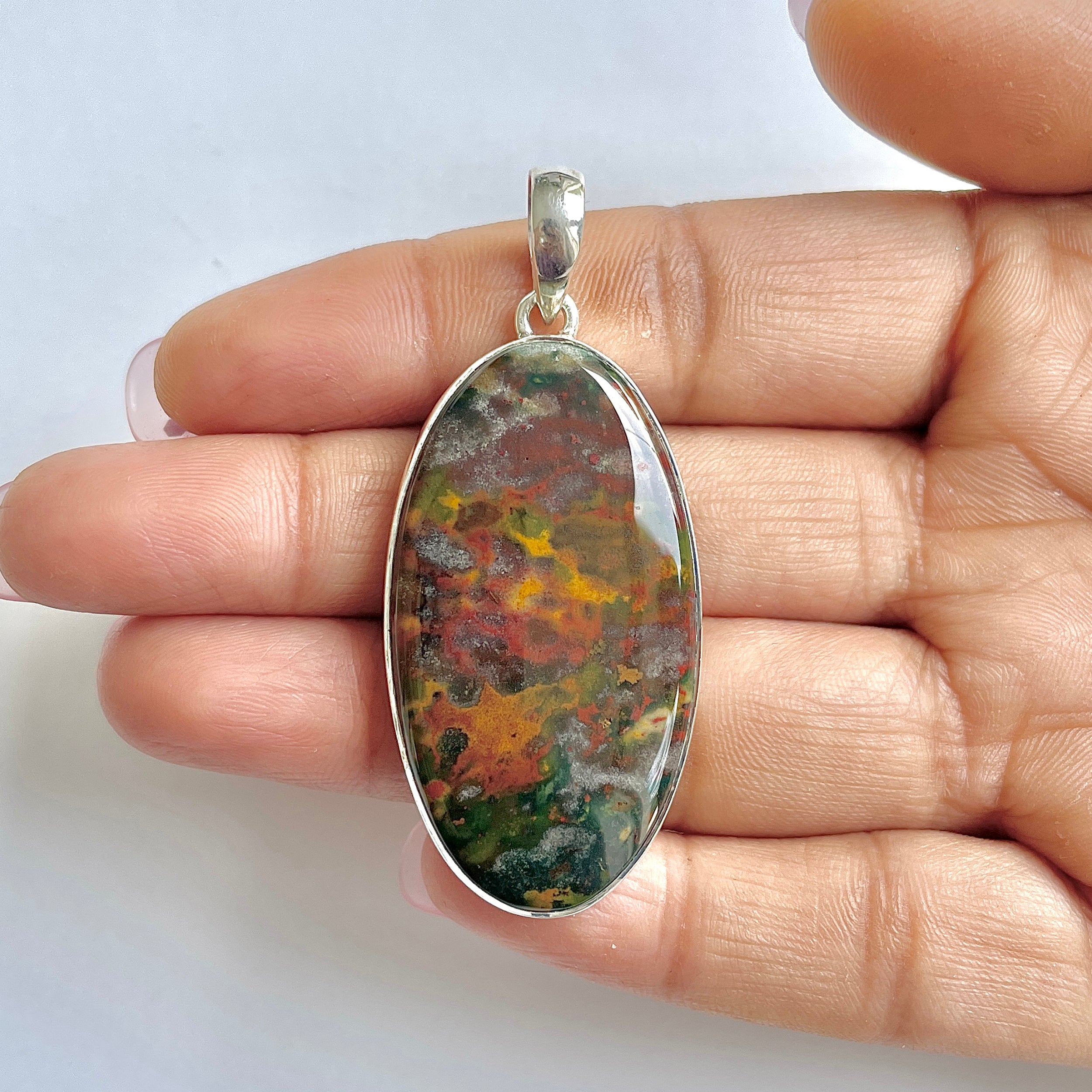 Blood stone Pendant-(BDS-1-11)