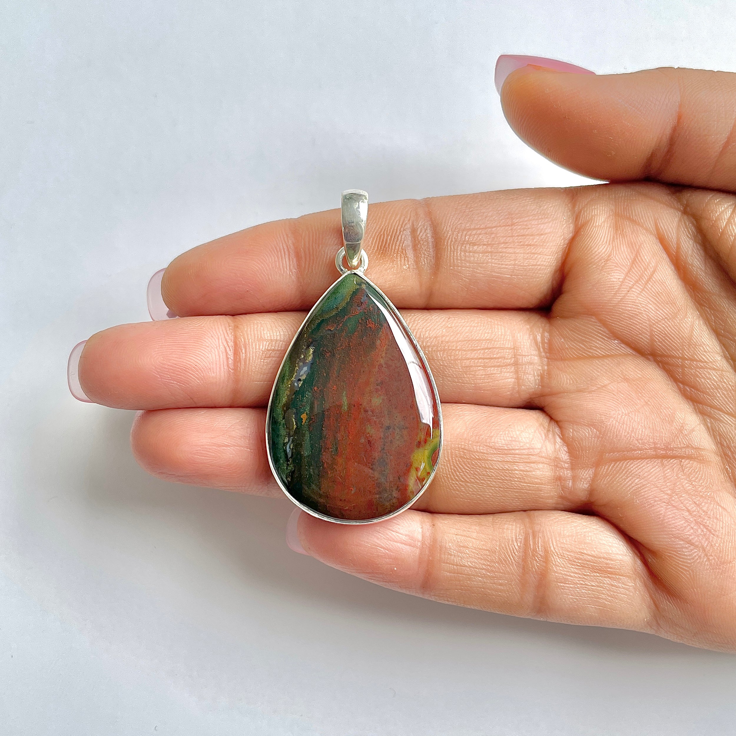 Blood stone Pendant-(BDS-1-15)