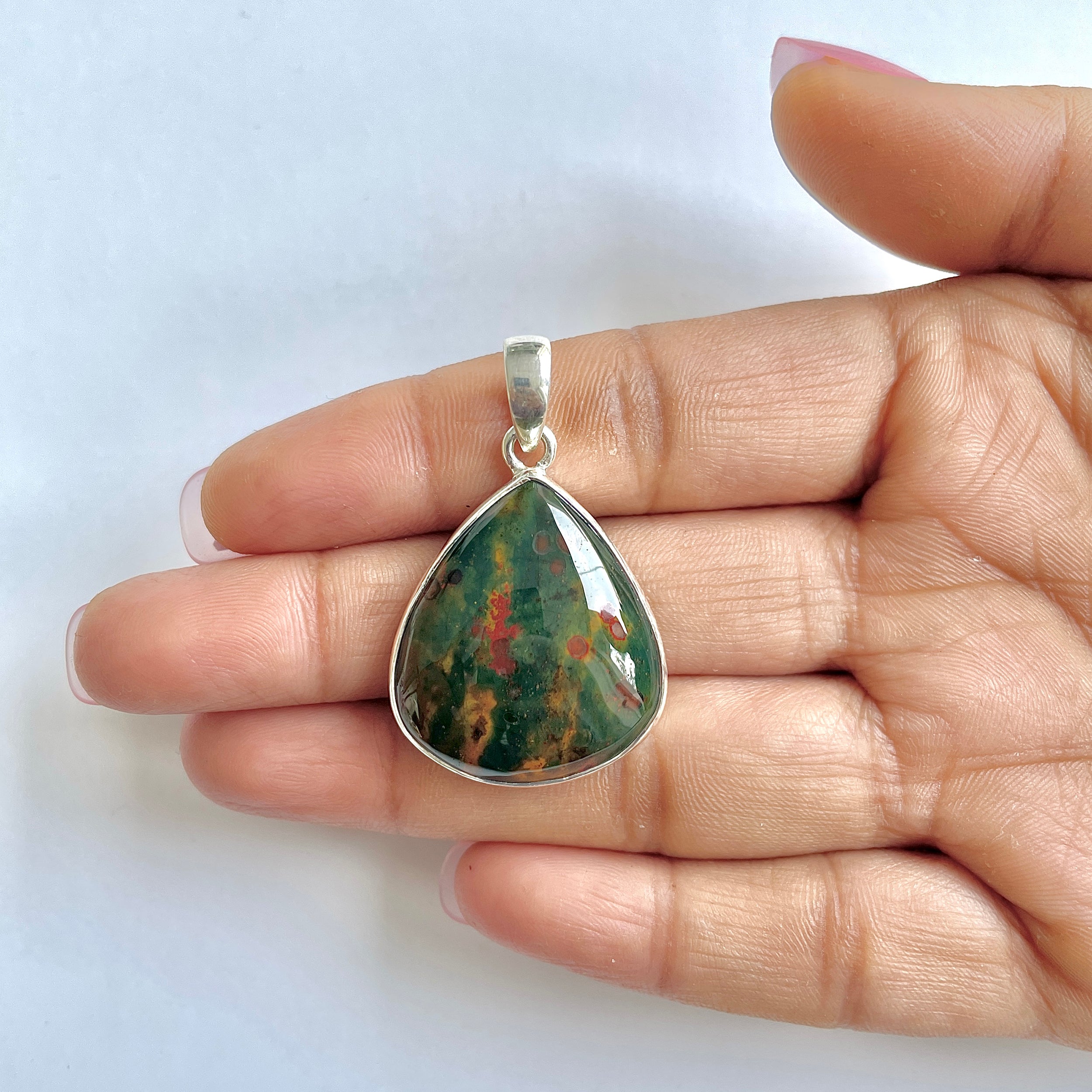 Blood stone Pendant-(BDS-1-19)