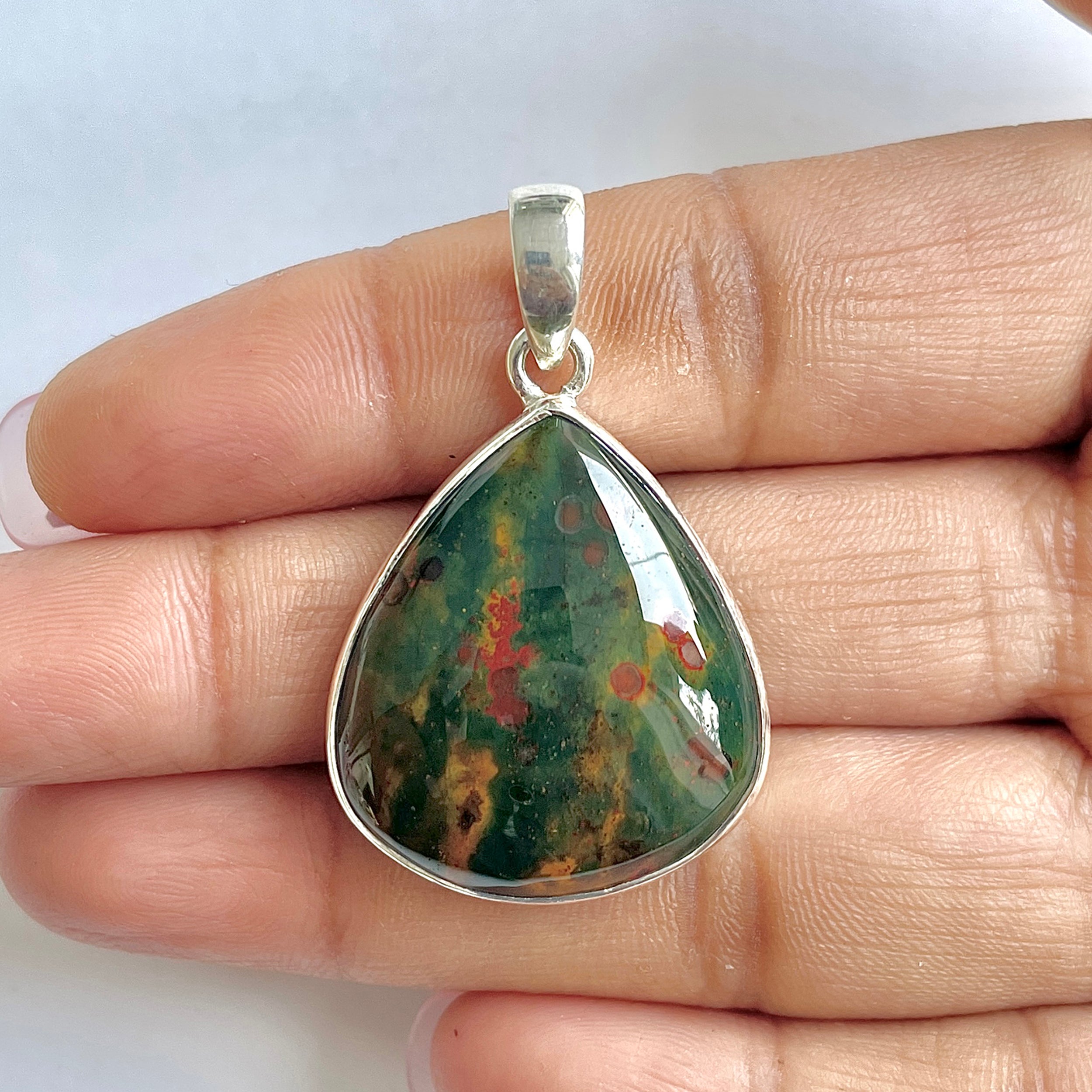 Blood stone Pendant-(BDS-1-19)