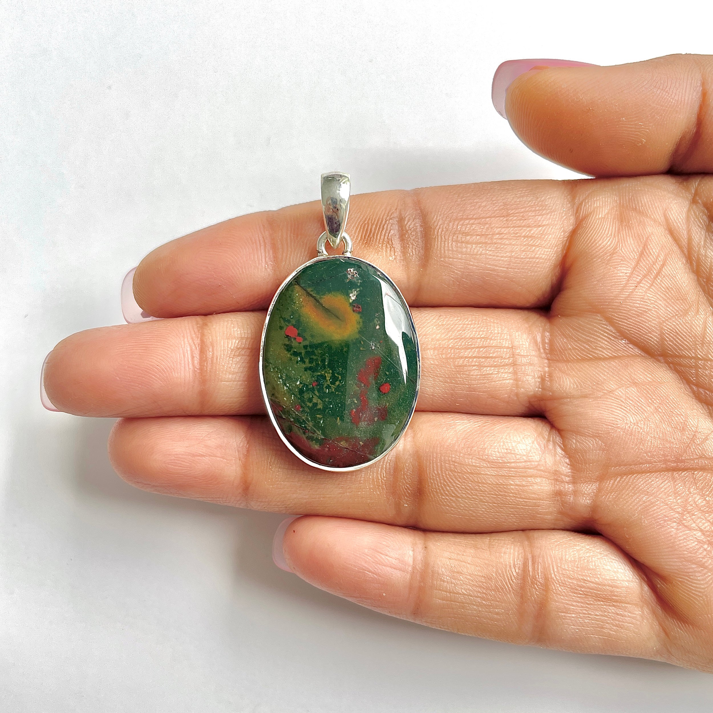 Blood stone Pendant-(BDS-1-2)