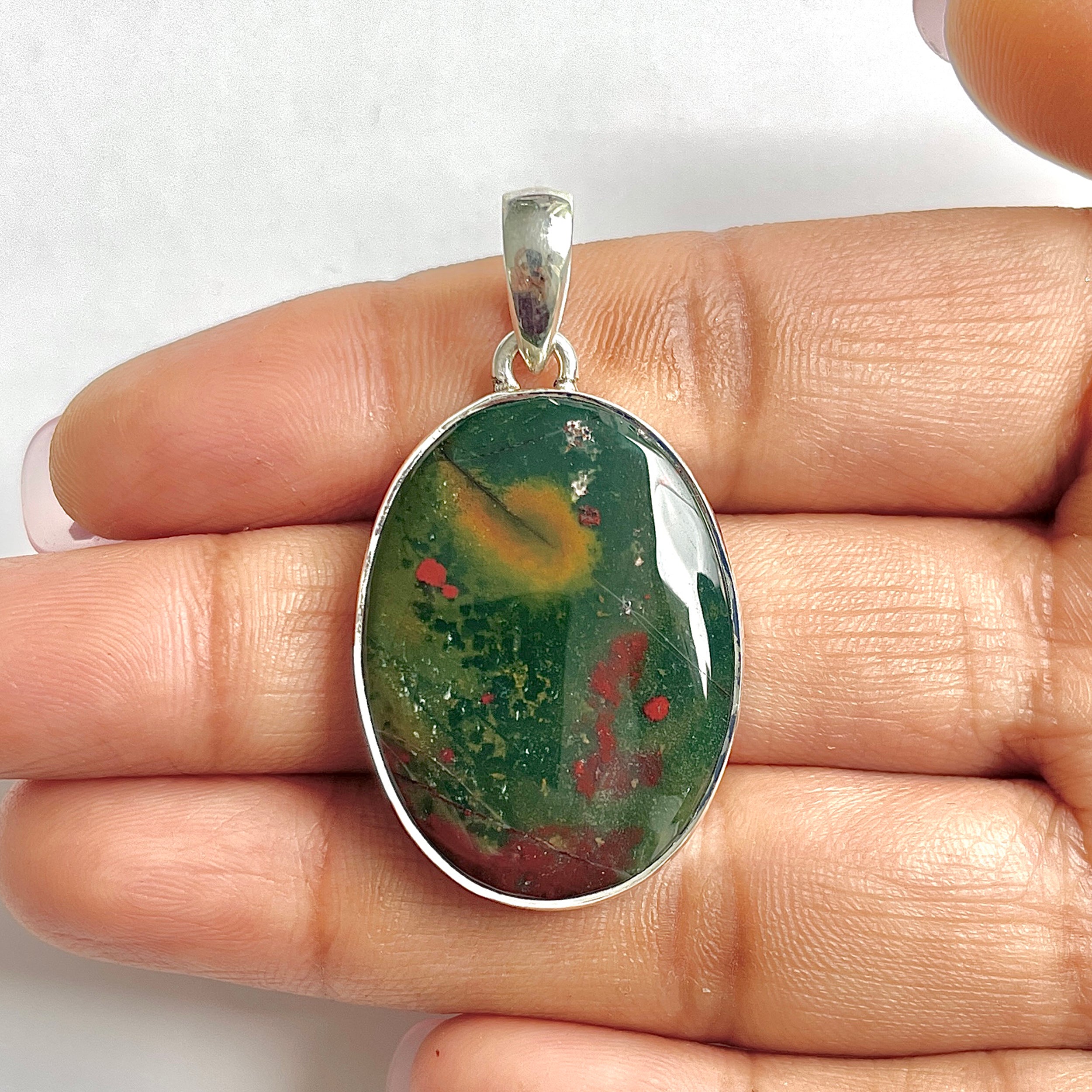 Blood stone Pendant-(BDS-1-2)