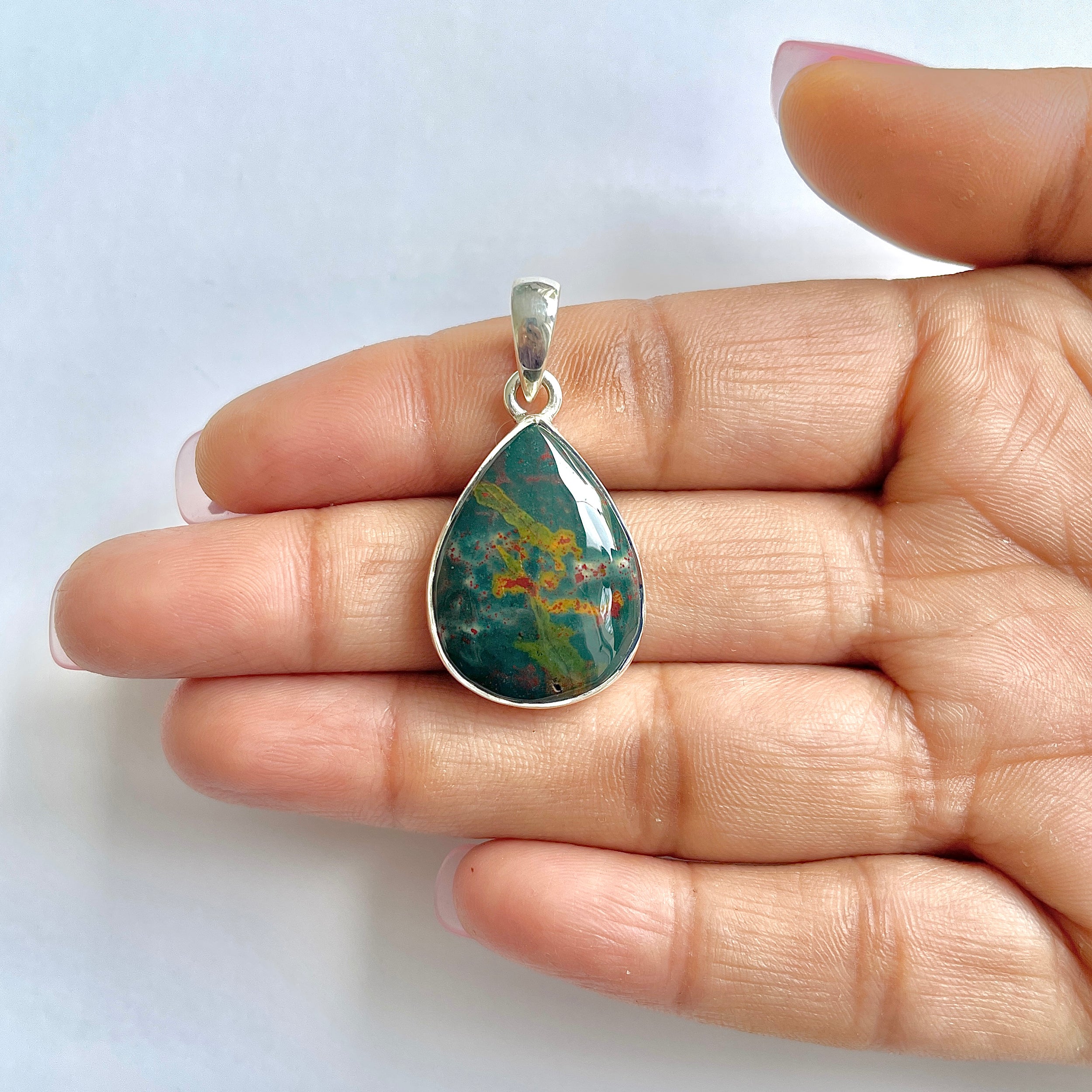 Blood stone Pendant-(BDS-1-21)