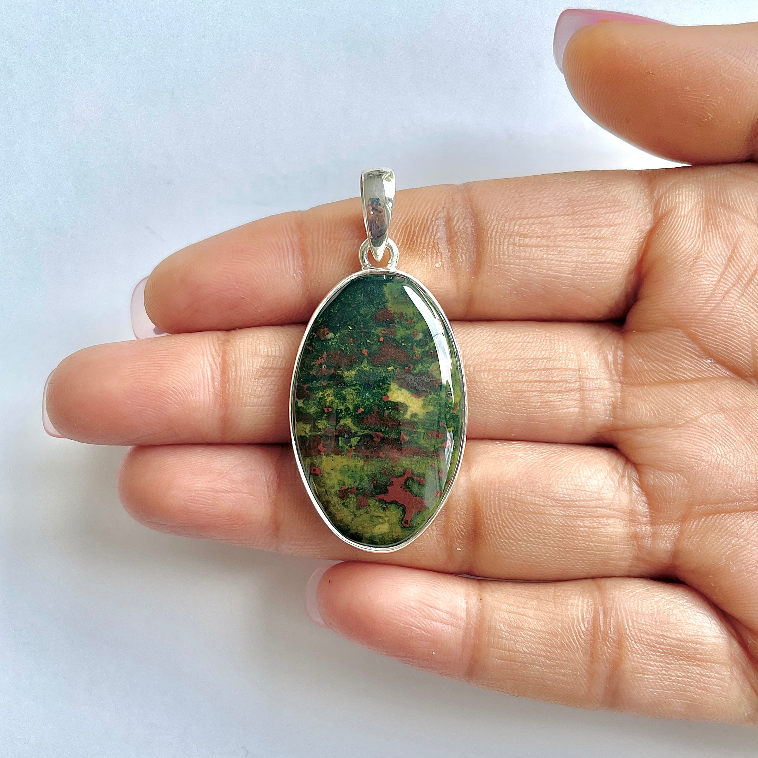 Blood stone Pendant-(BDS-1-22)
