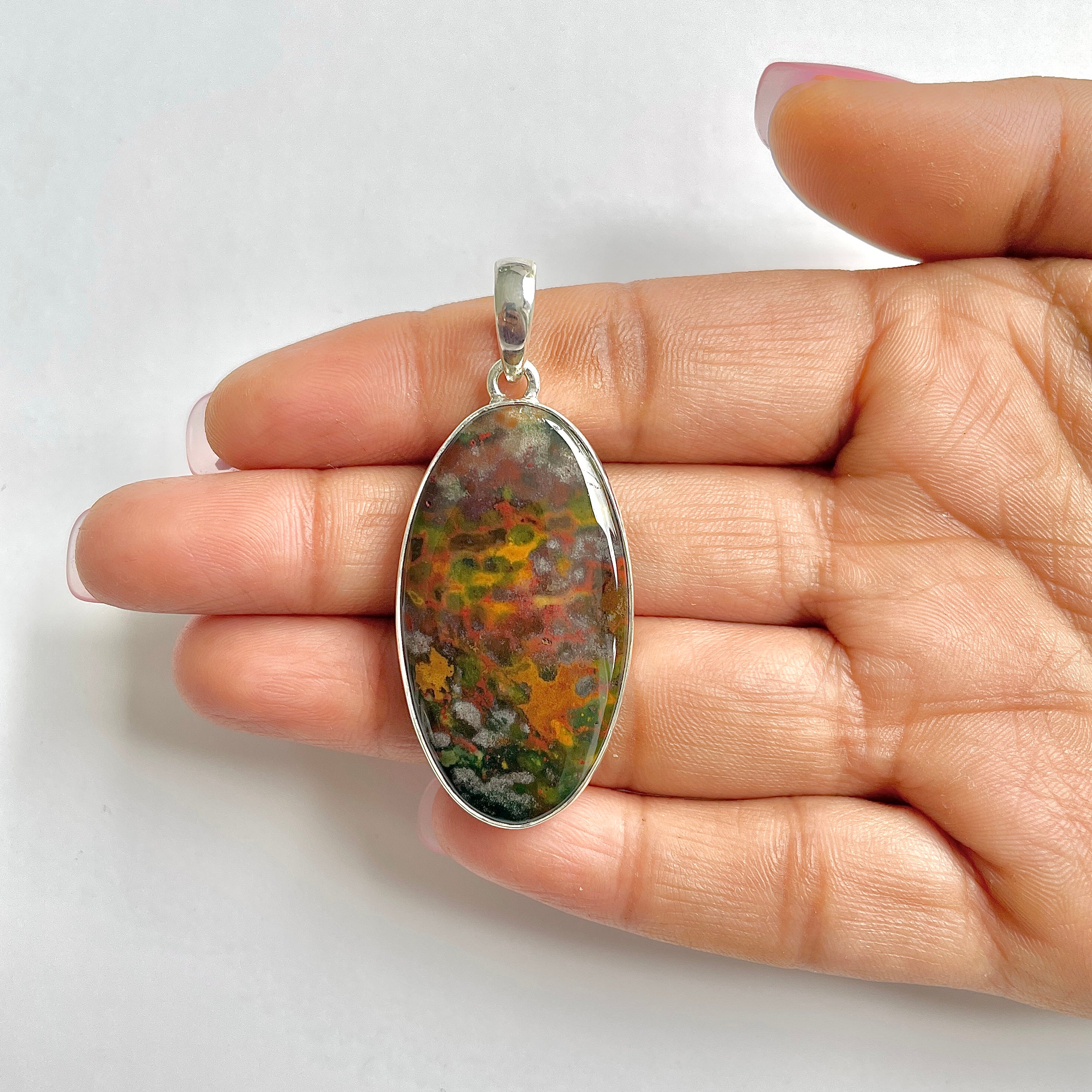 Blood stone Pendant-(BDS-1-23)