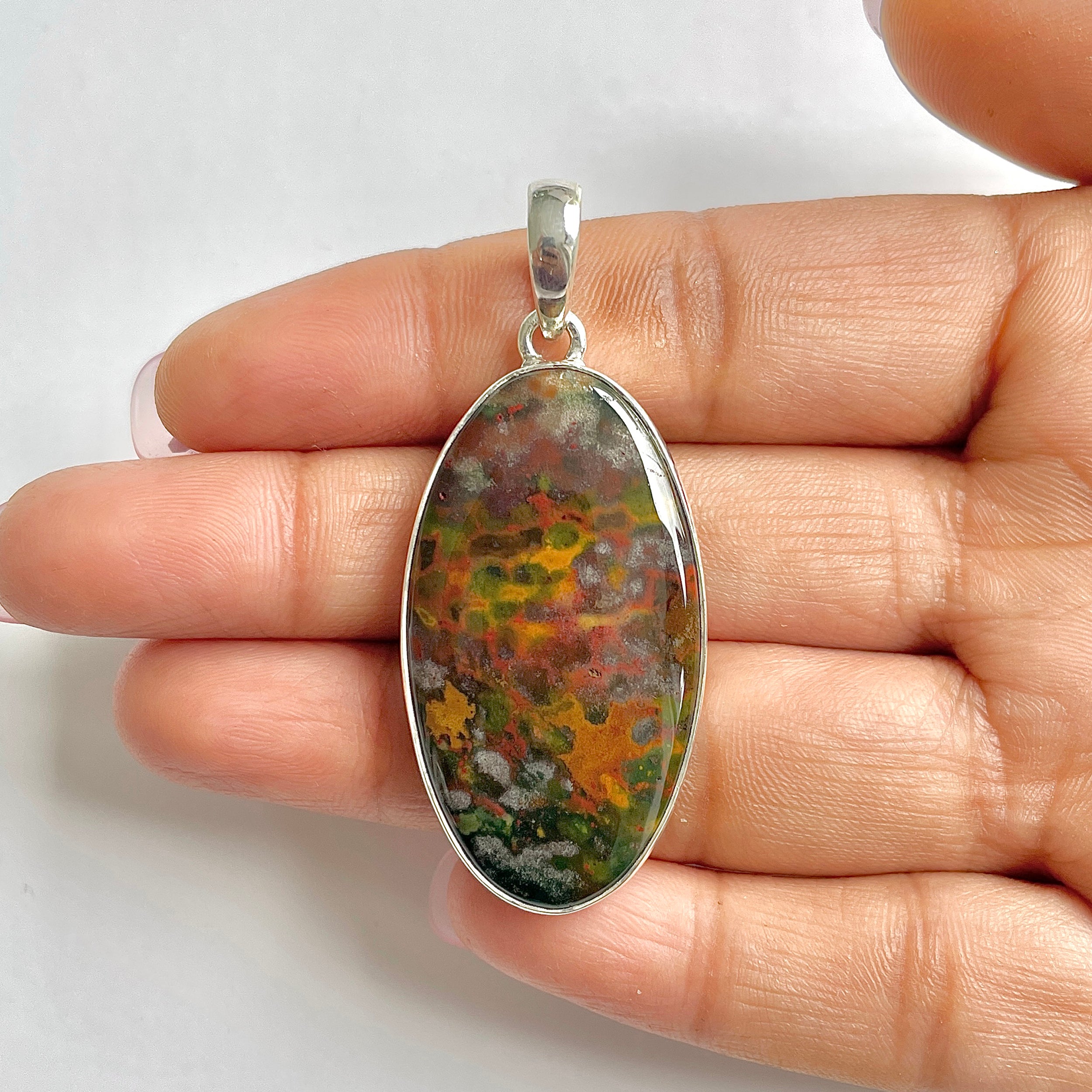 Blood stone Pendant-(BDS-1-23)