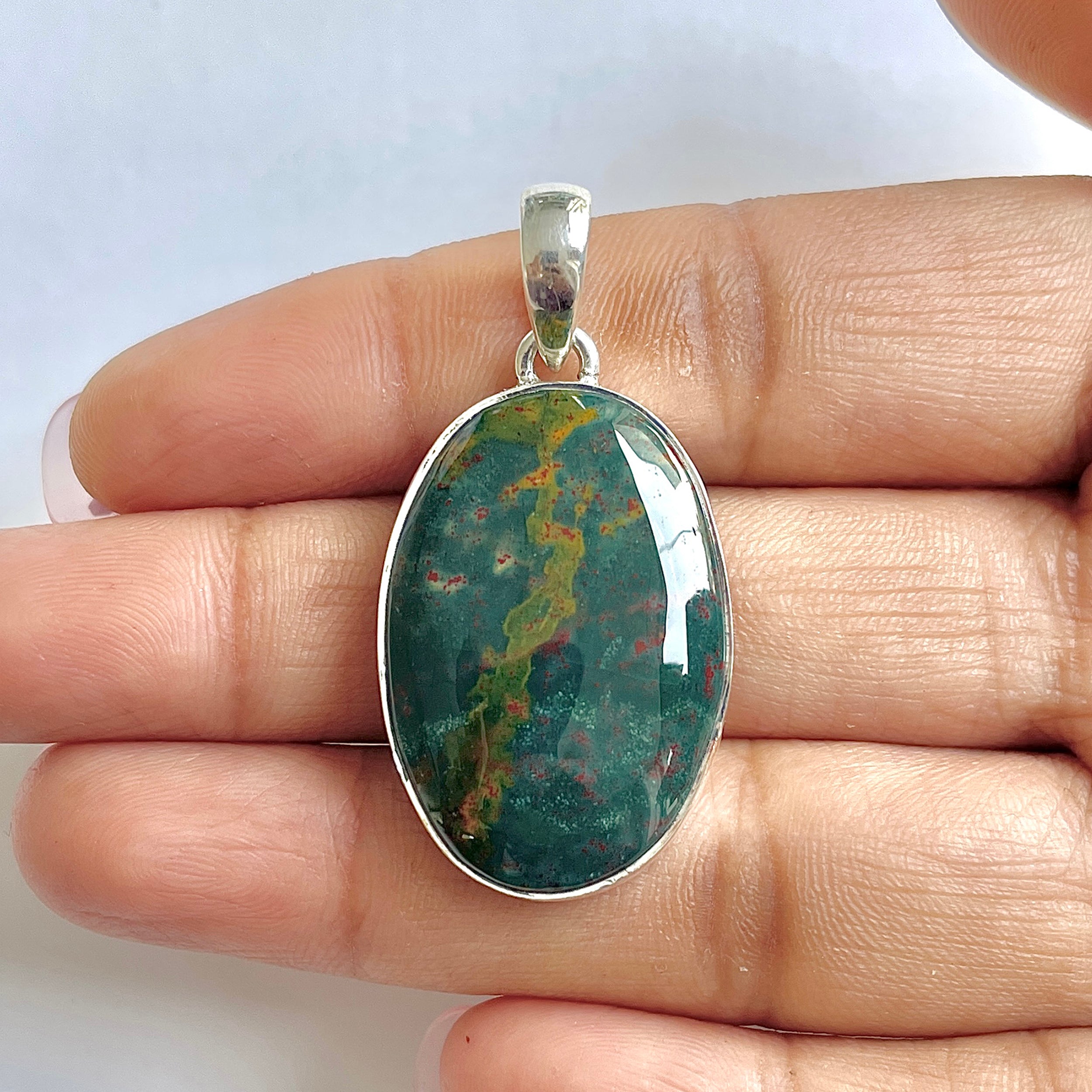 Blood stone Pendant-(BDS-1-24)