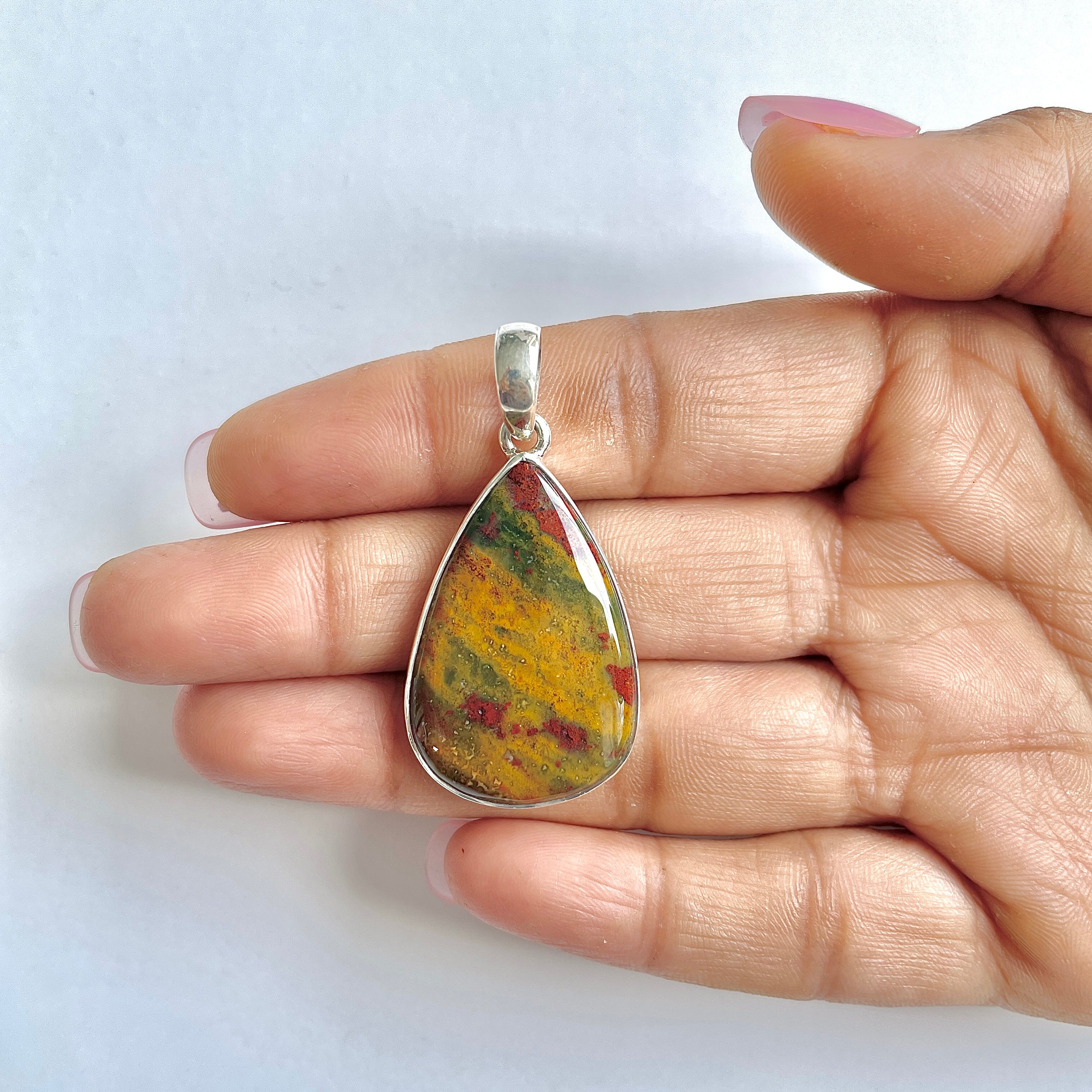 Blood stone Pendant-(BDS-1-25)