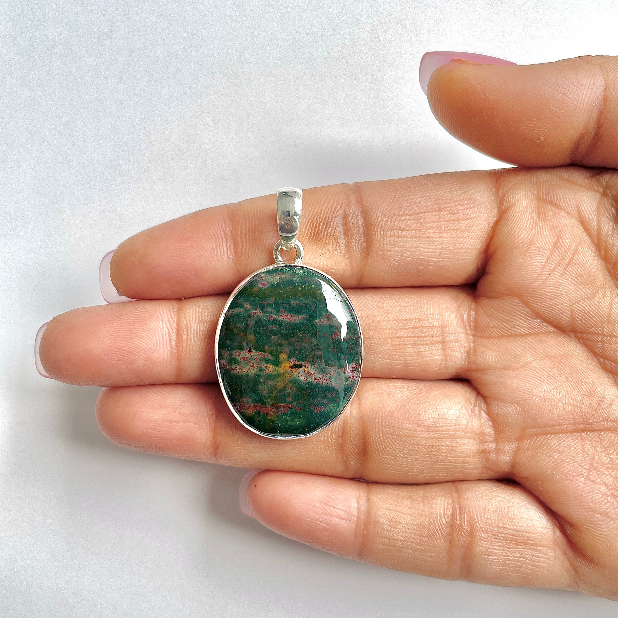 Blood stone Pendant-(BDS-1-3)