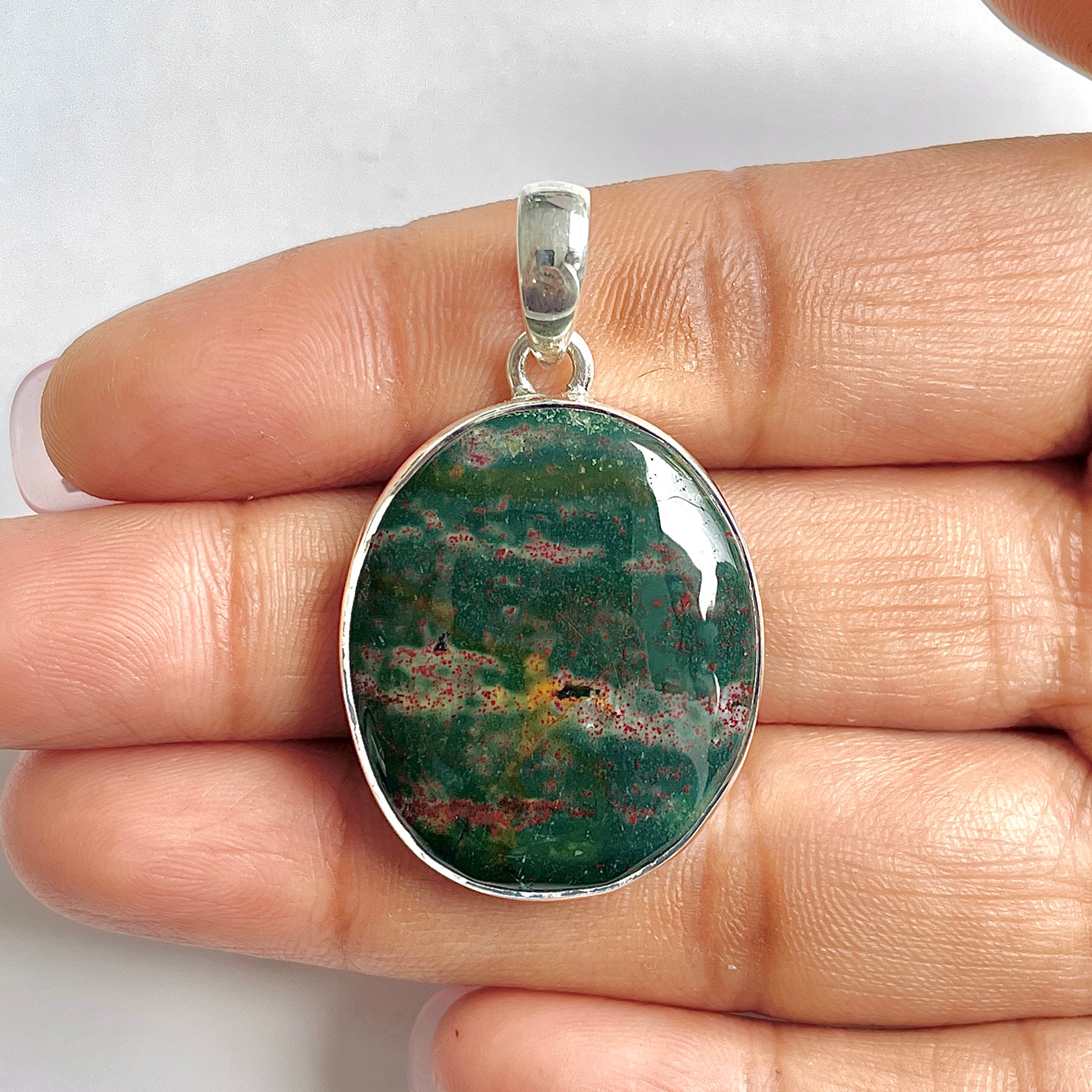 Blood stone Pendant-(BDS-1-3)
