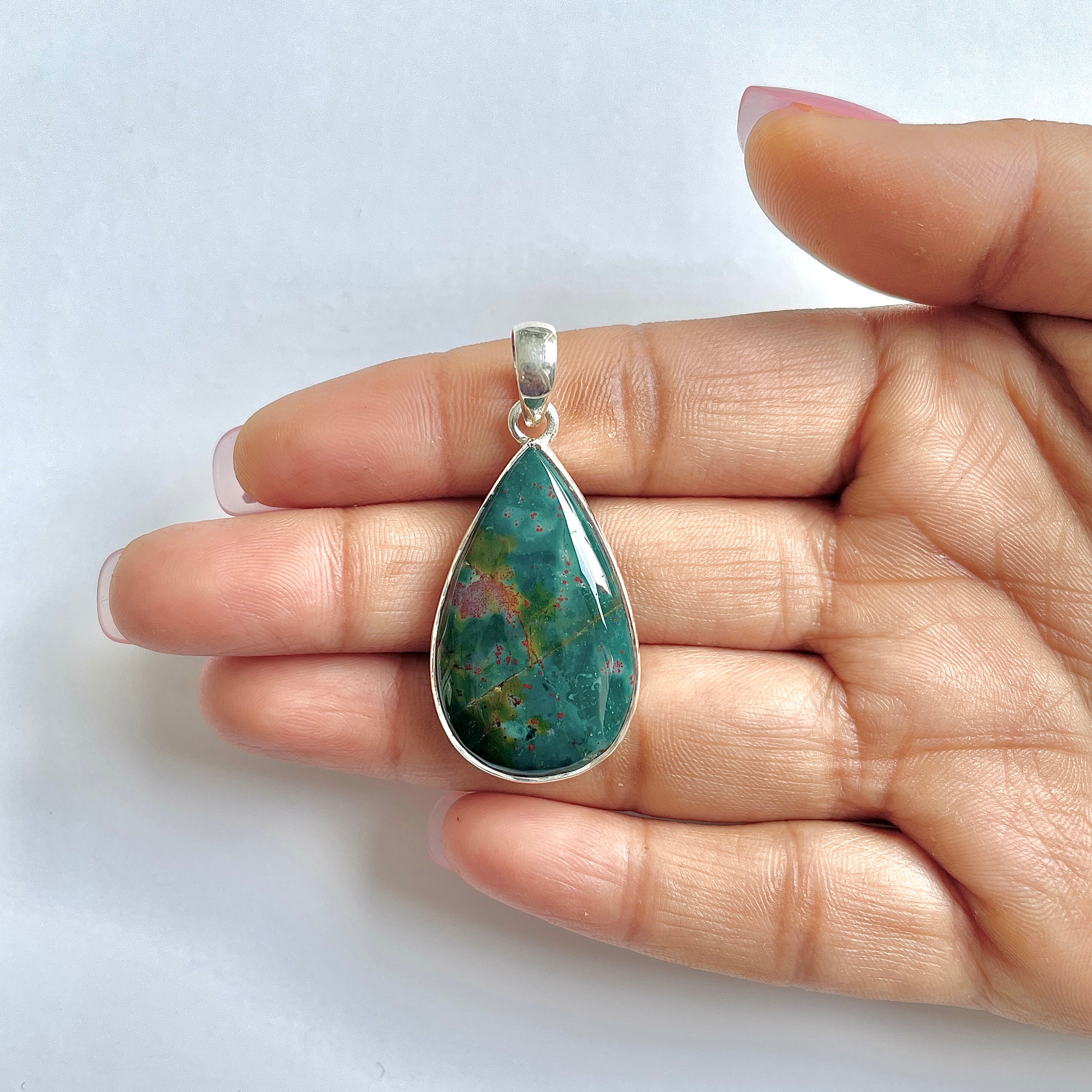 Blood stone Pendant-(BDS-1-32)