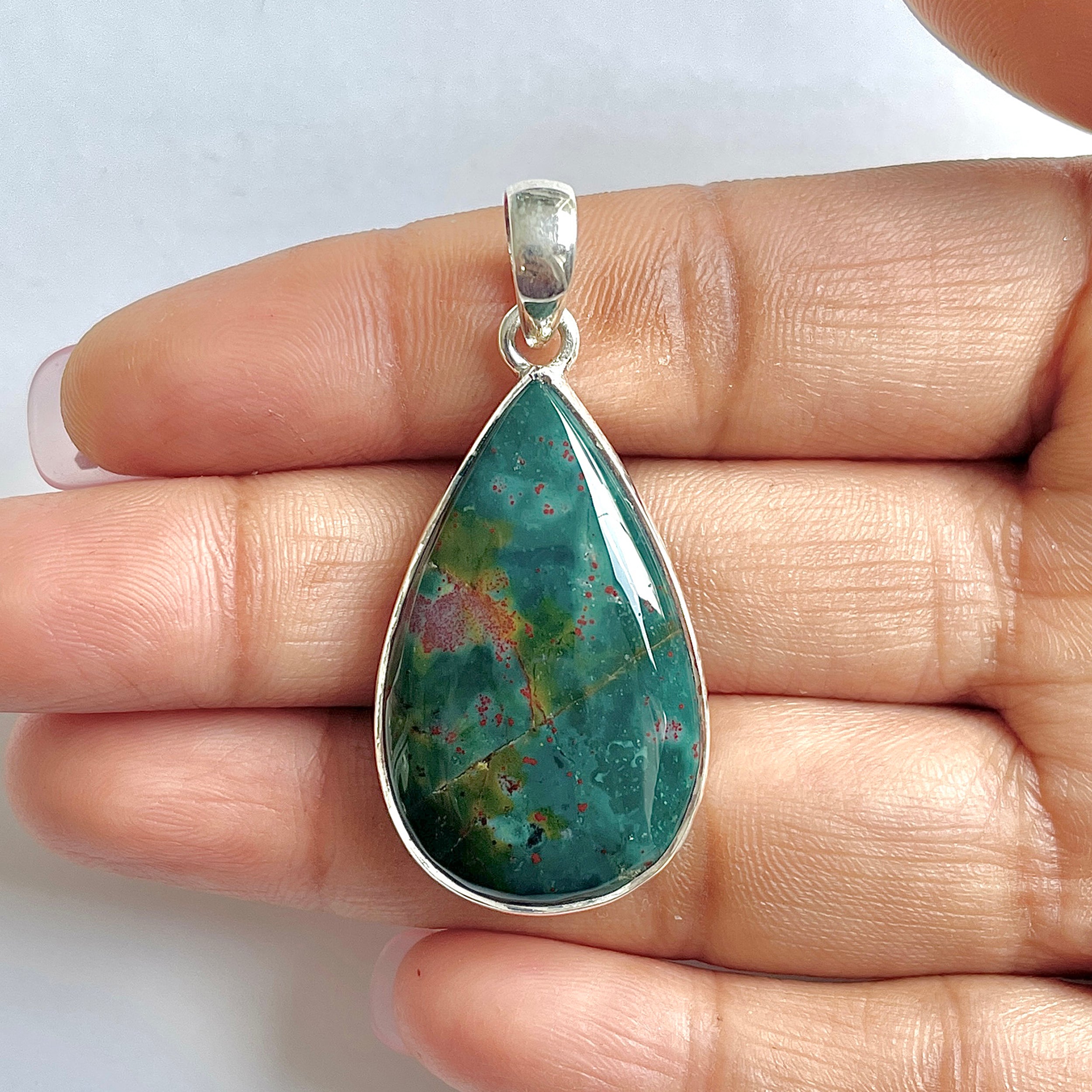 Blood stone Pendant-(BDS-1-32)