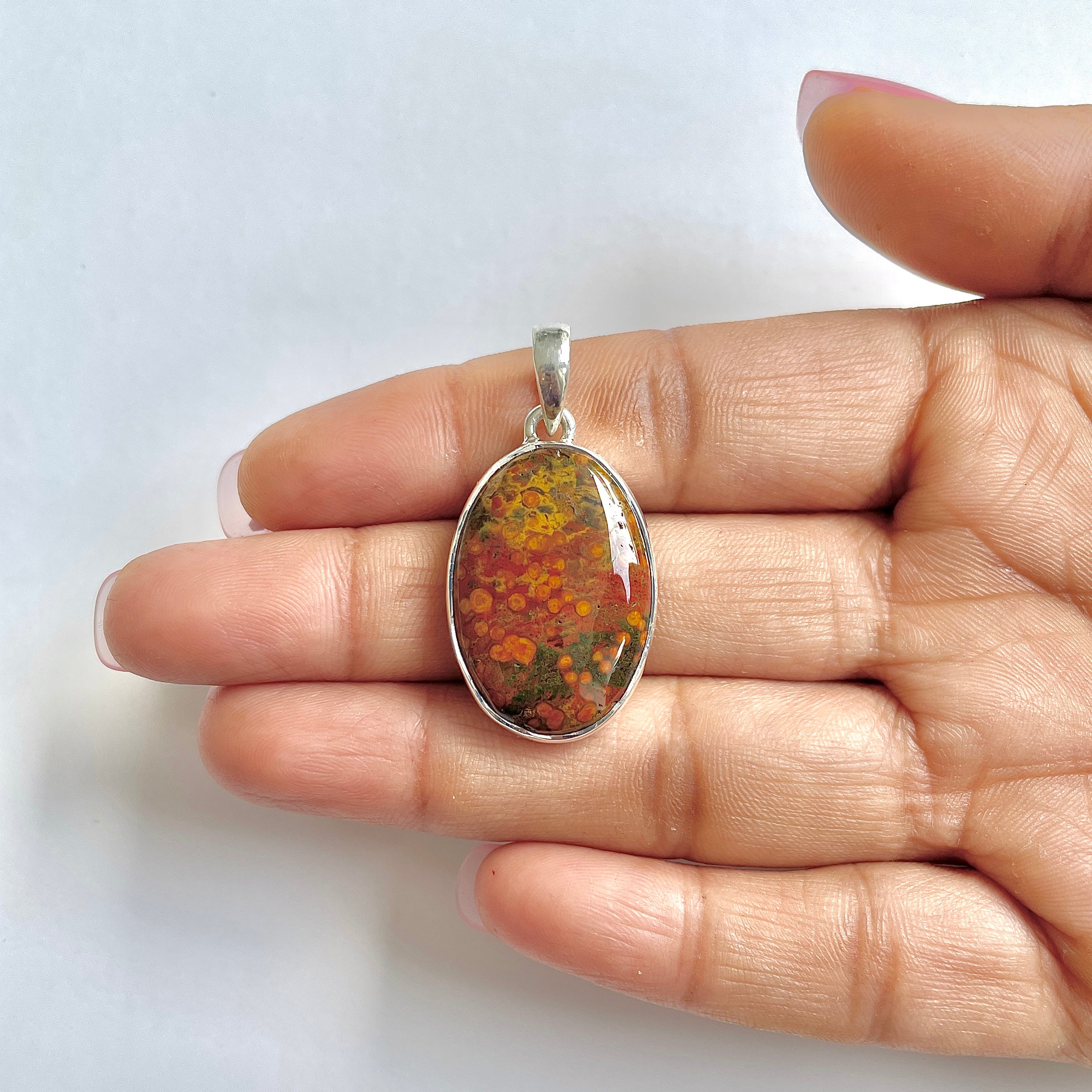 Blood stone Pendant-(BDS-1-33)