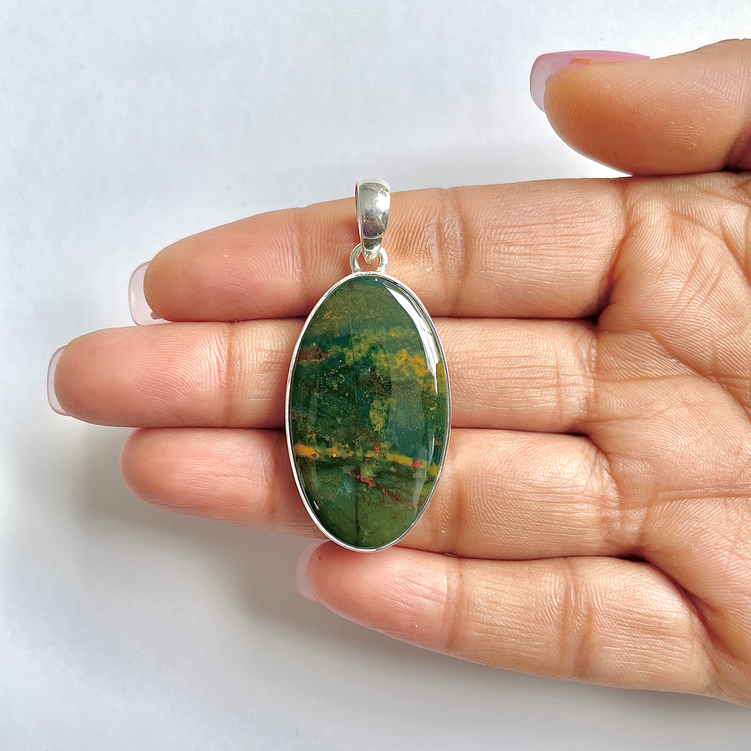 Blood stone Pendant-(BDS-1-34)