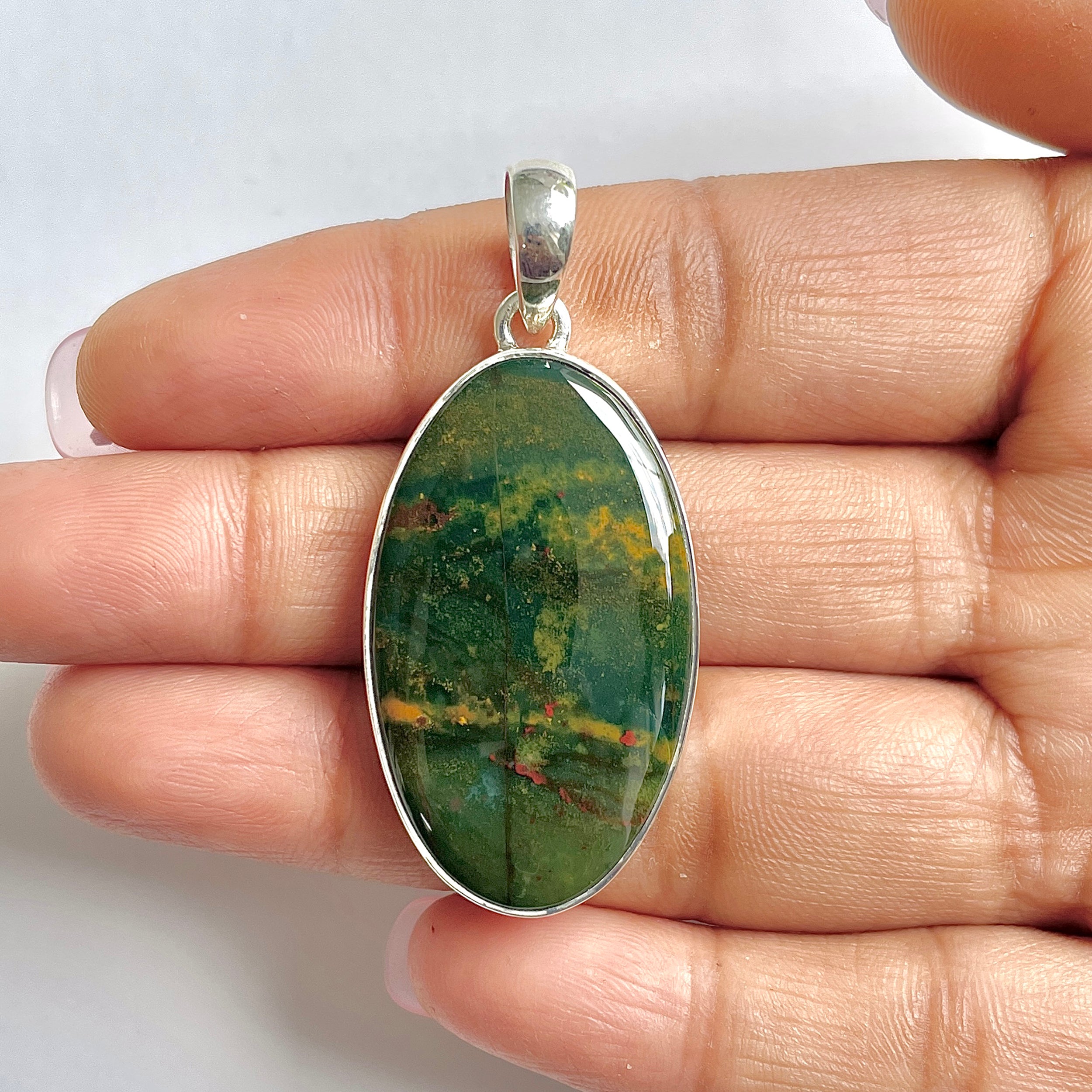 Blood stone Pendant-(BDS-1-34)