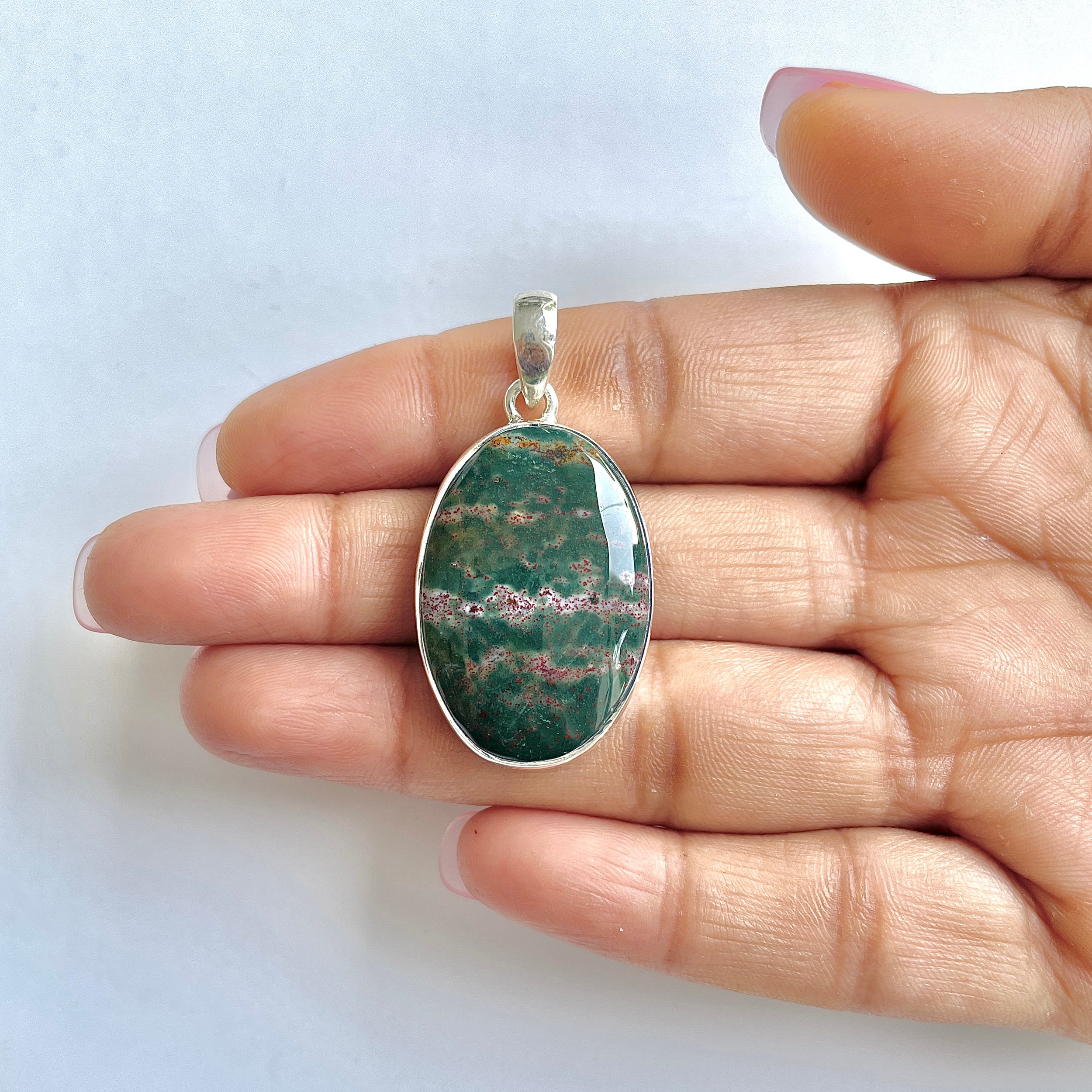 Blood stone Pendant-(BDS-1-35)