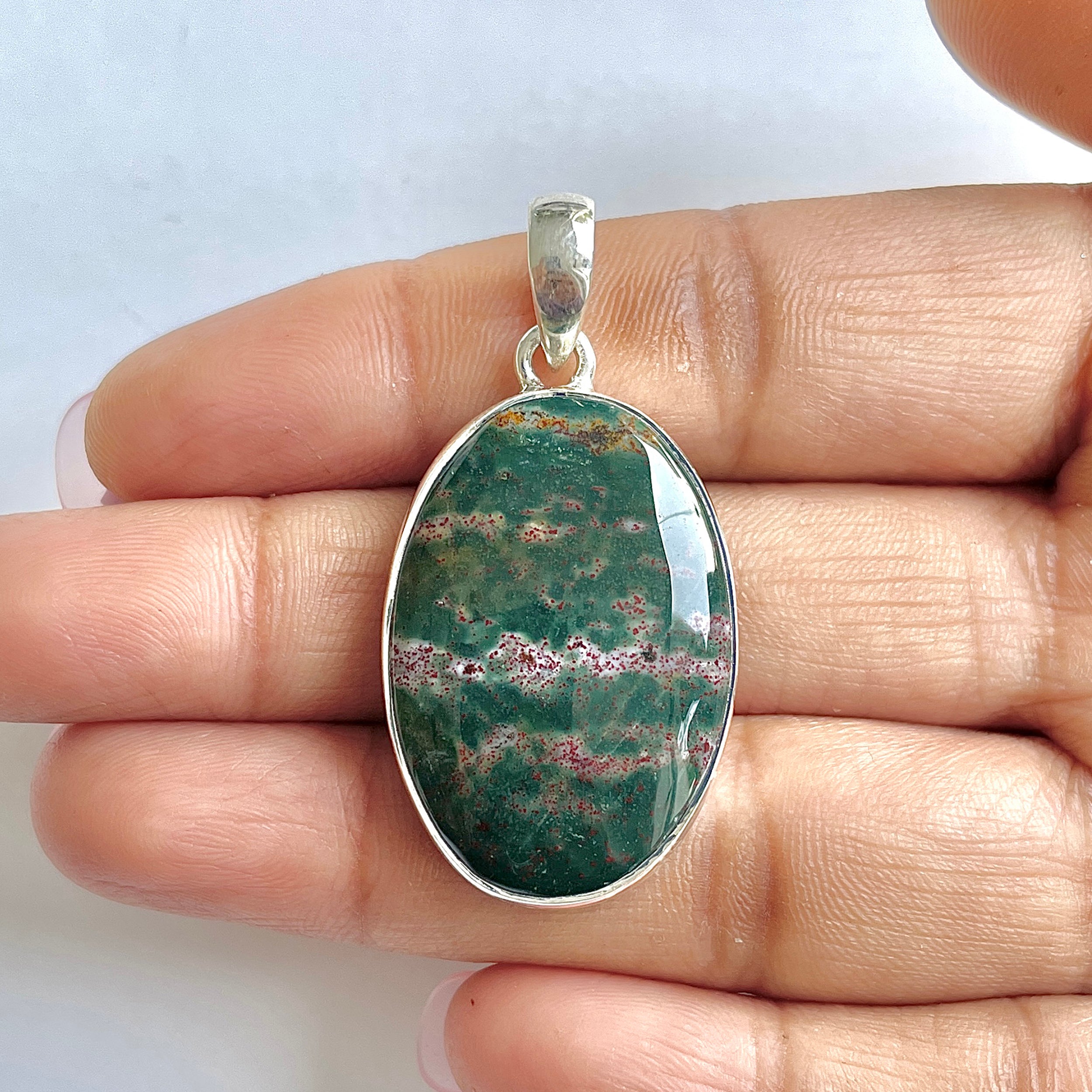 Blood stone Pendant-(BDS-1-35)