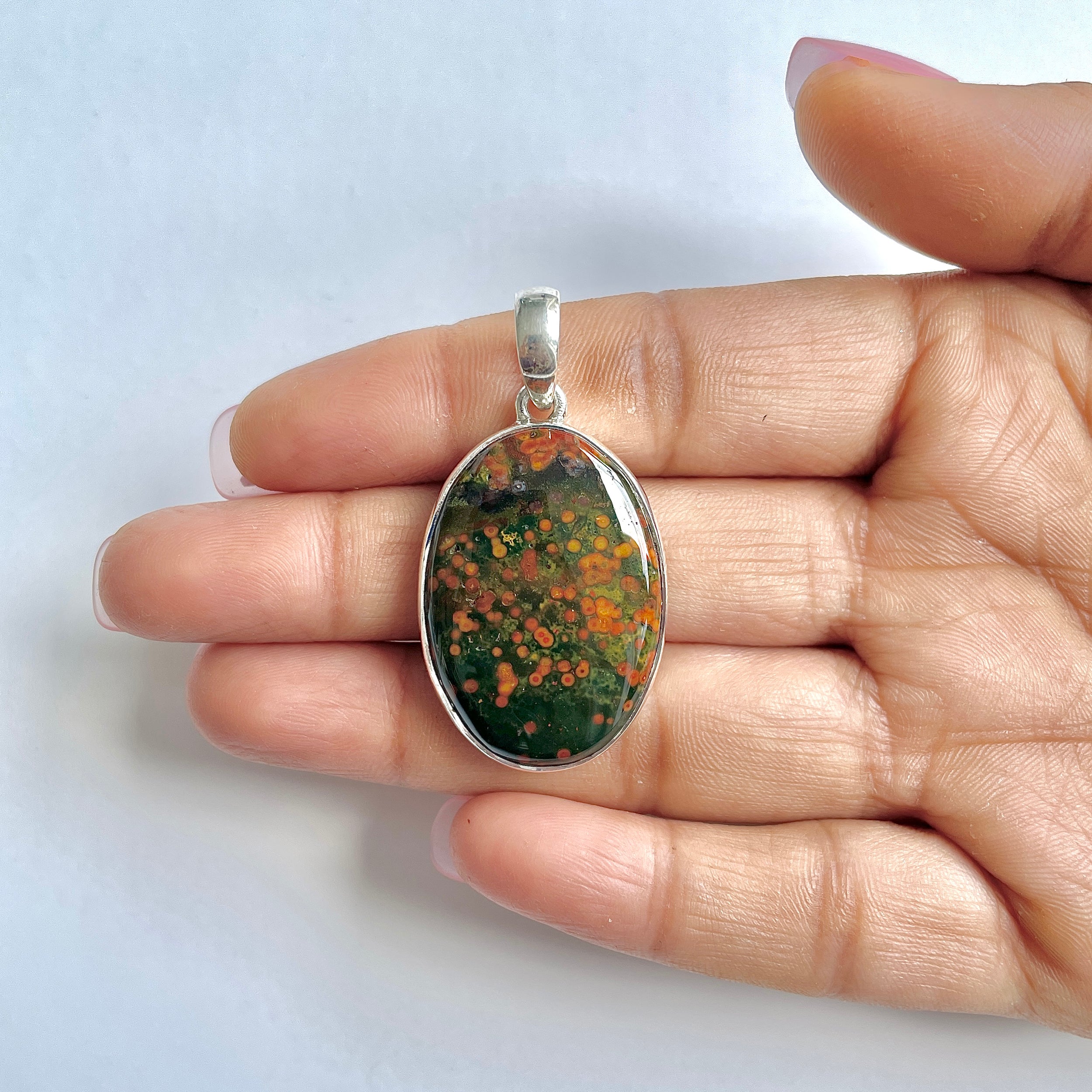 Blood stone Pendant-(BDS-1-37)