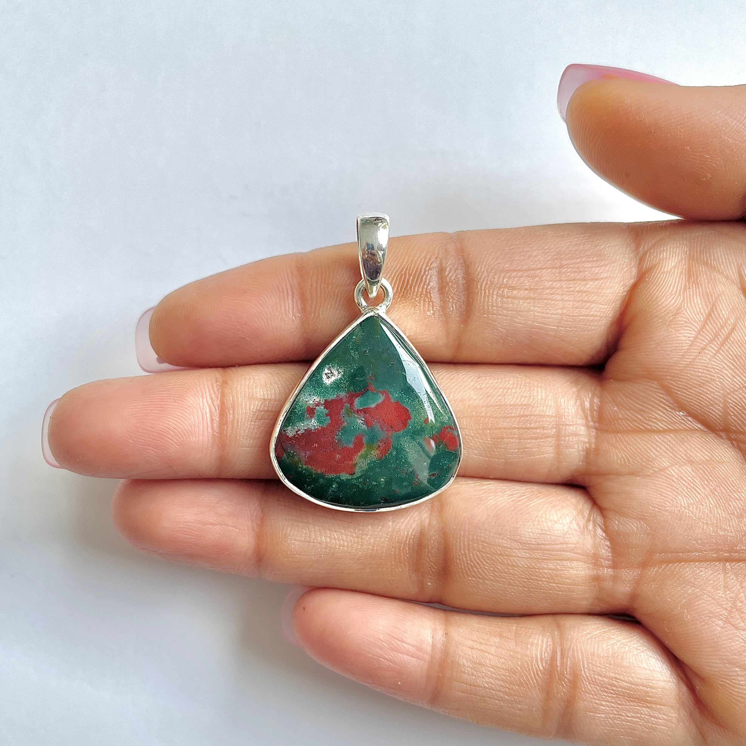 Blood stone Pendant-(BDS-1-38)