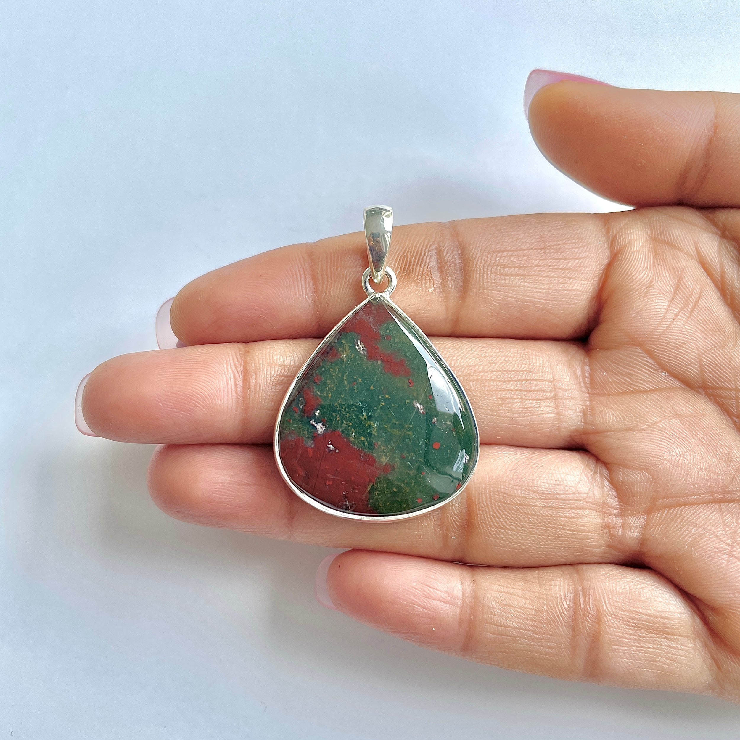 Blood stone Pendant-(BDS-1-39)
