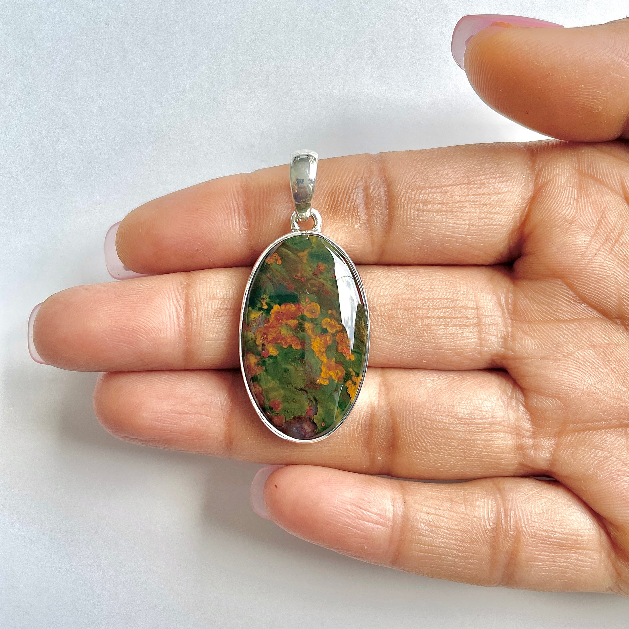 Blood stone Pendant-(BDS-1-40)