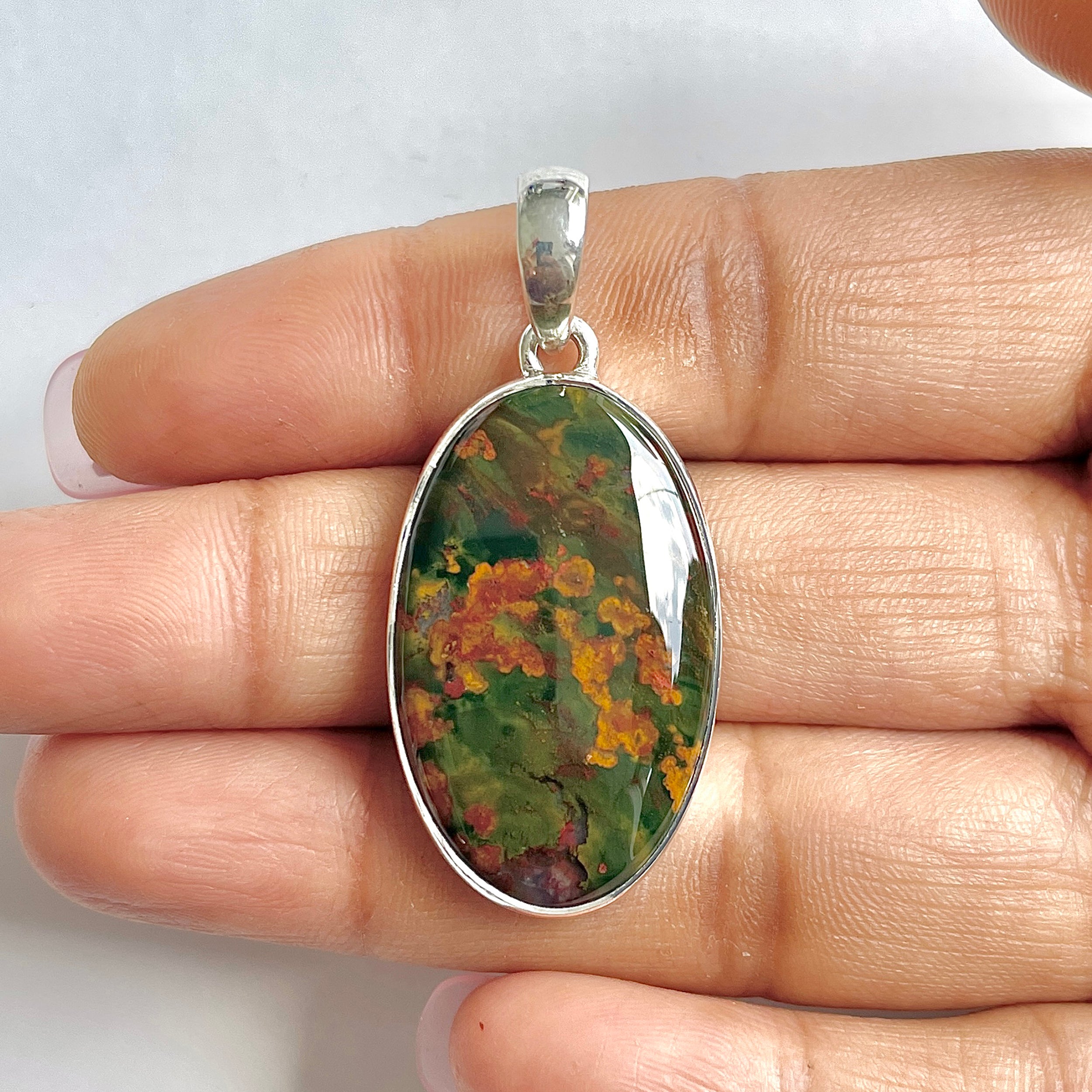 Blood stone Pendant-(BDS-1-40)