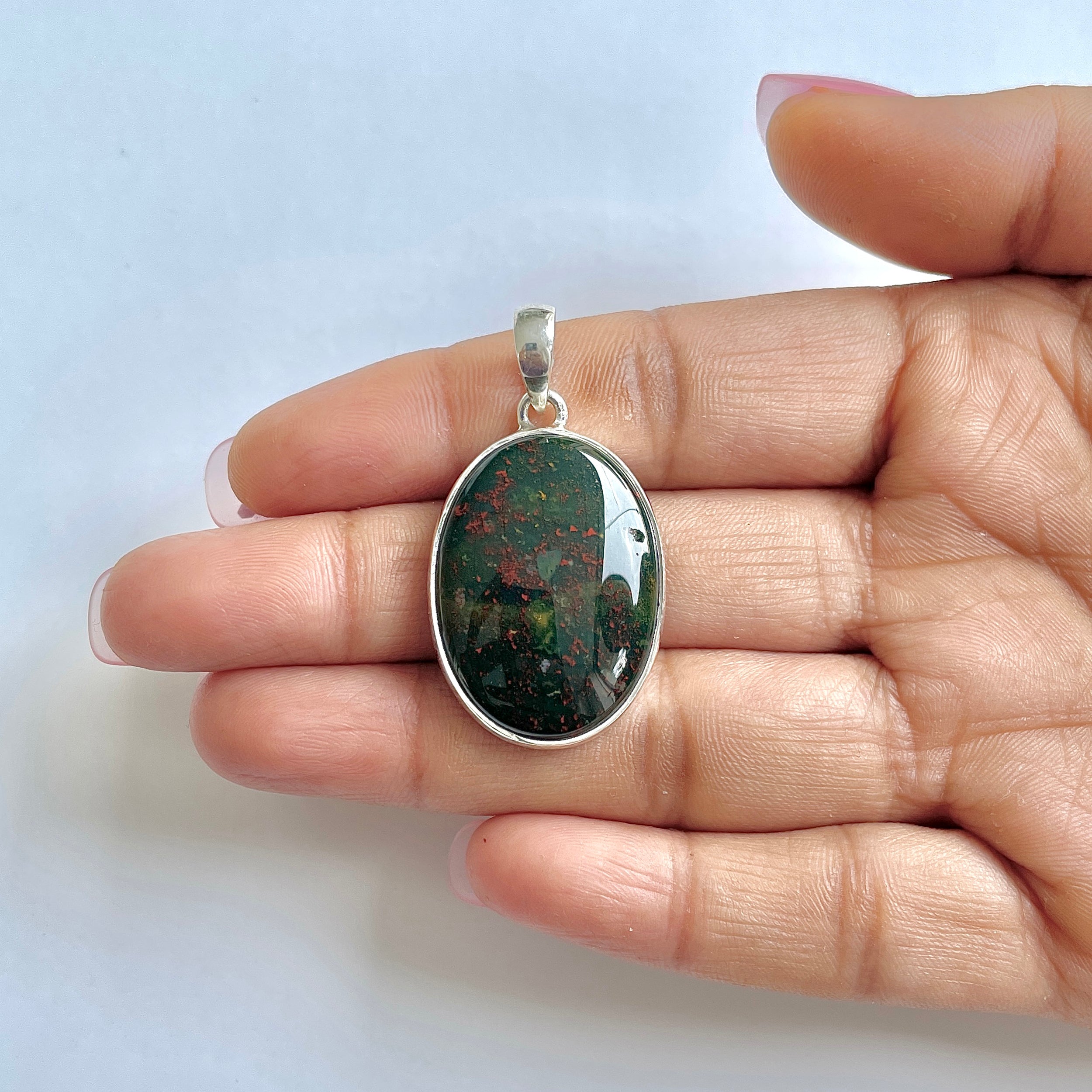 Blood stone Pendant-(BDS-1-45)