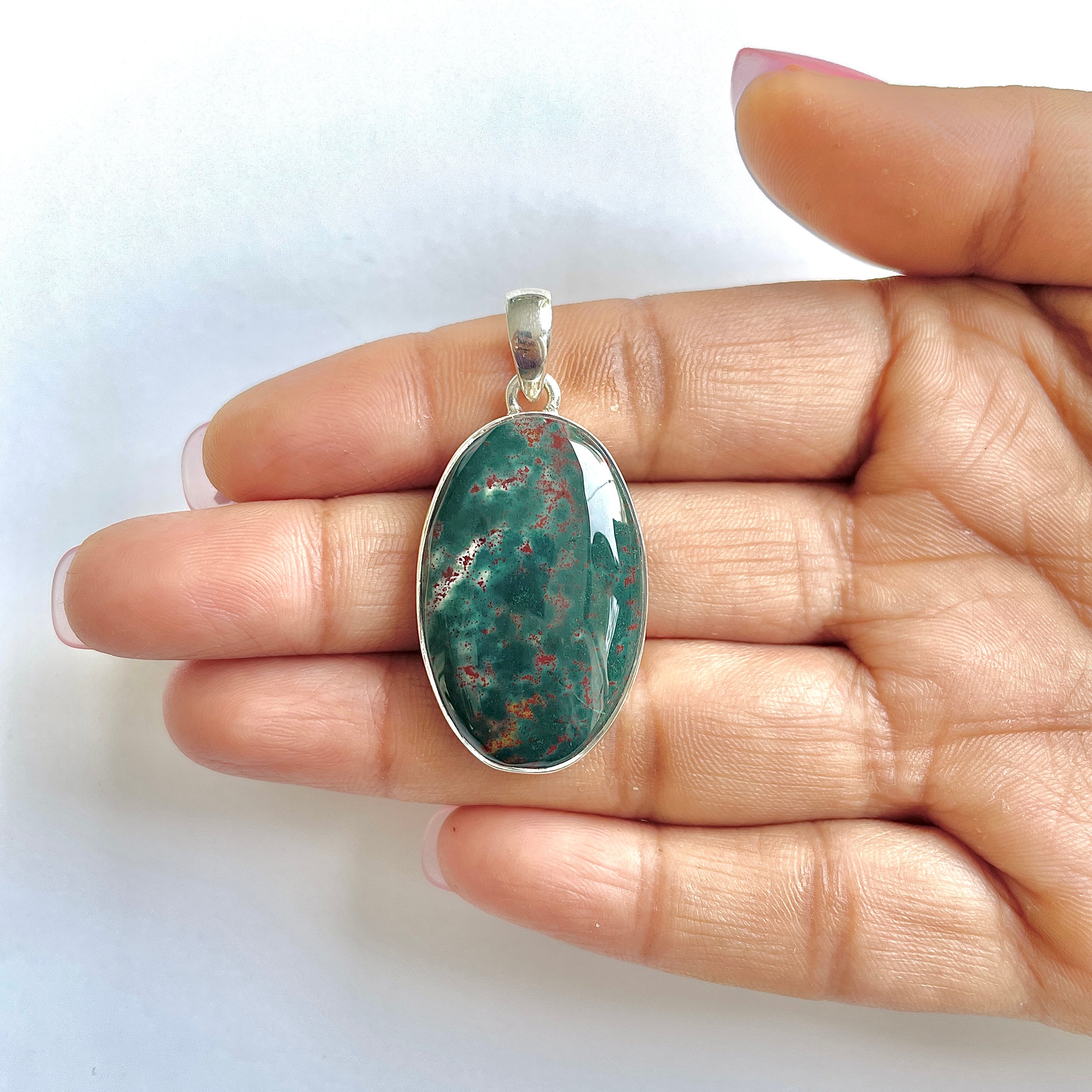 Blood stone Pendant-(BDS-1-7)