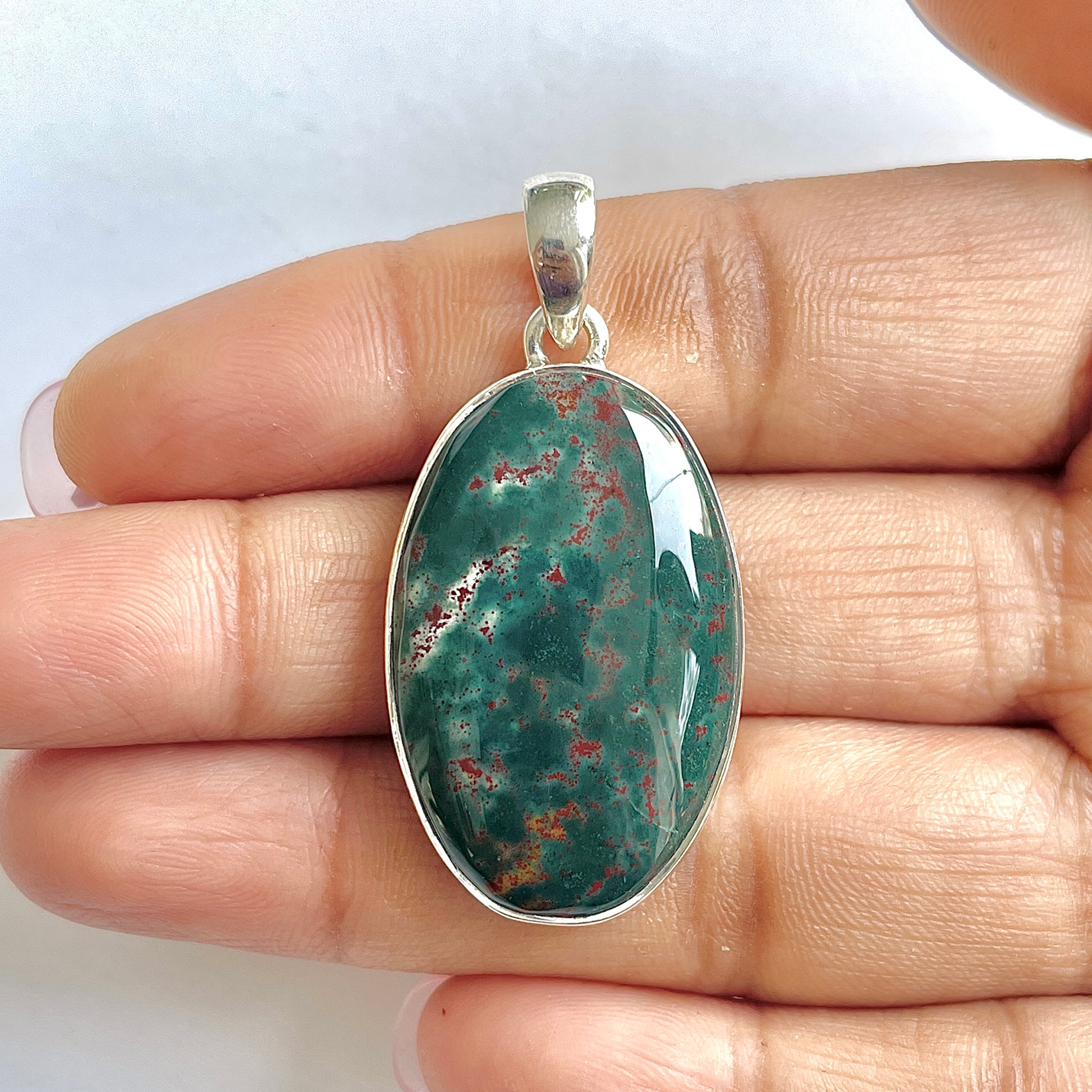 Blood stone Pendant-(BDS-1-7)