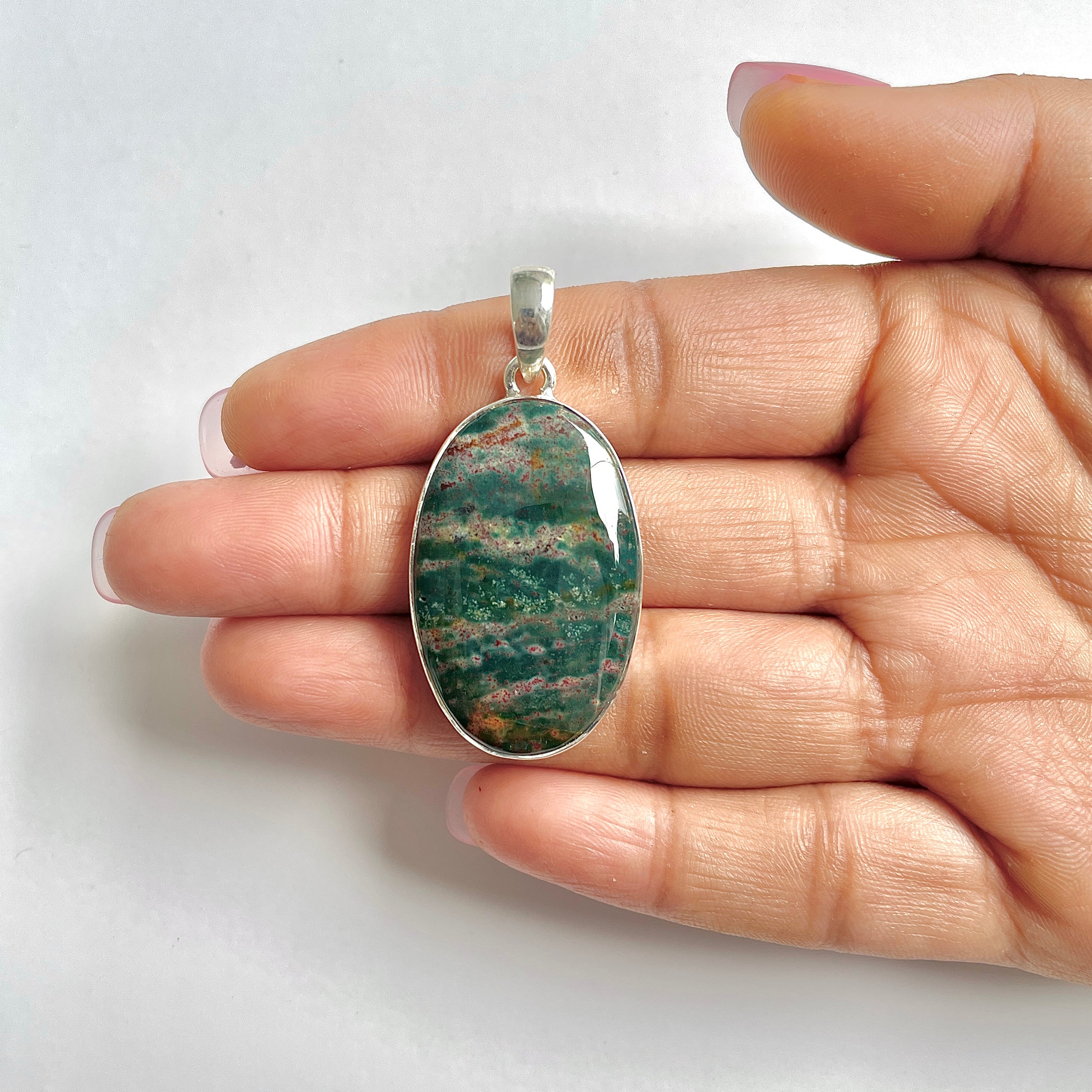 Blood stone Pendant-(BDS-1-8)