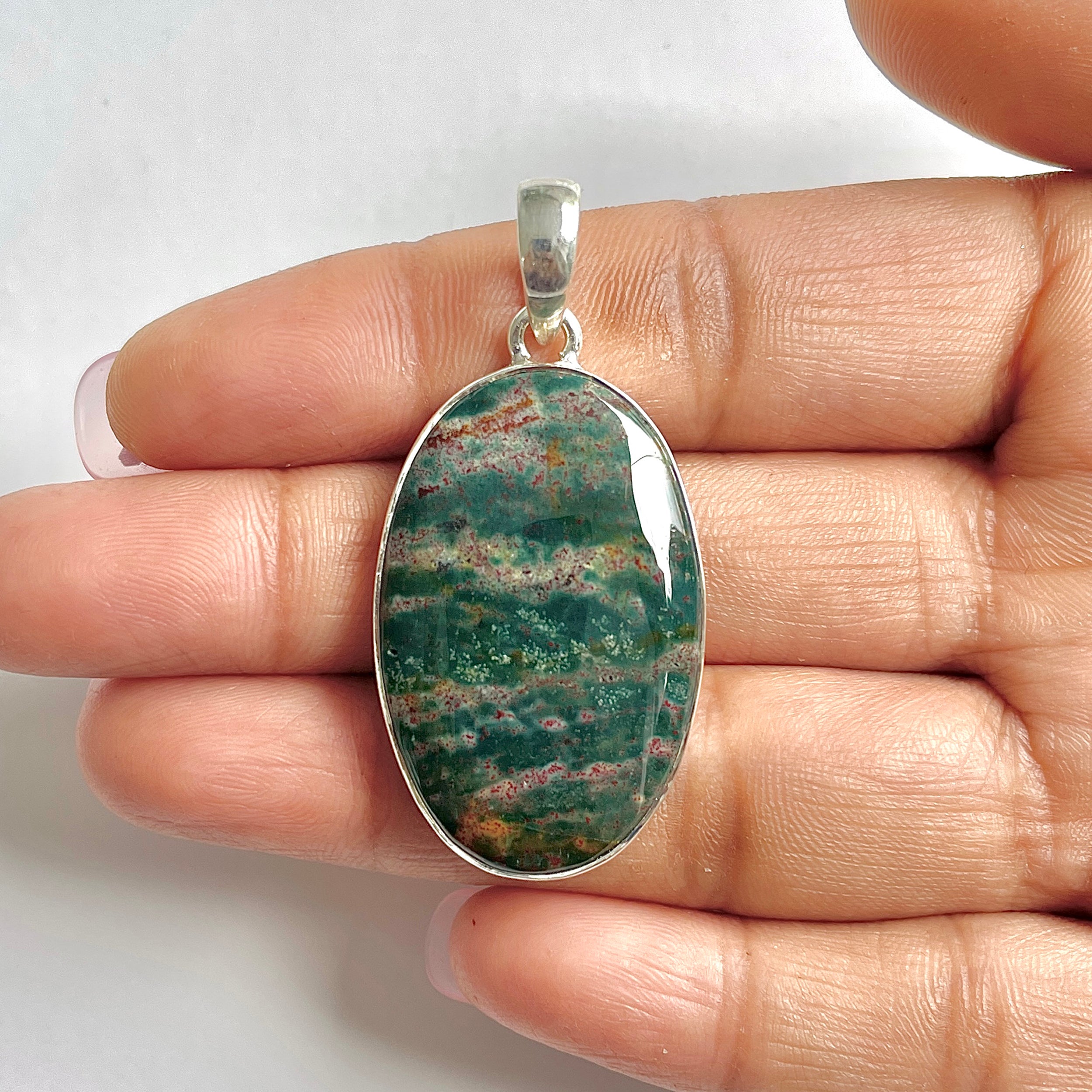 Blood stone Pendant-(BDS-1-8)