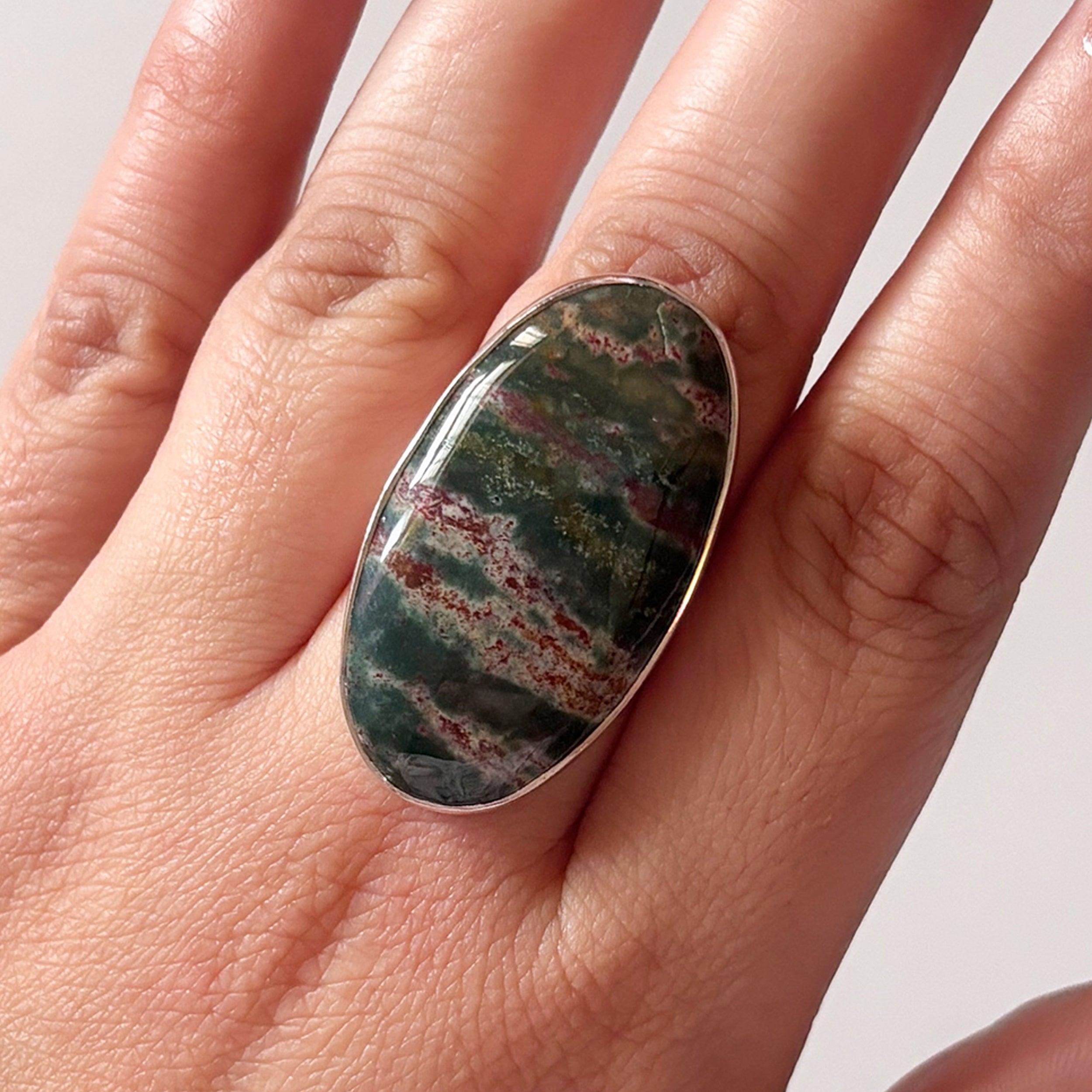 Blood Stone Ring-(BDS-2-13)